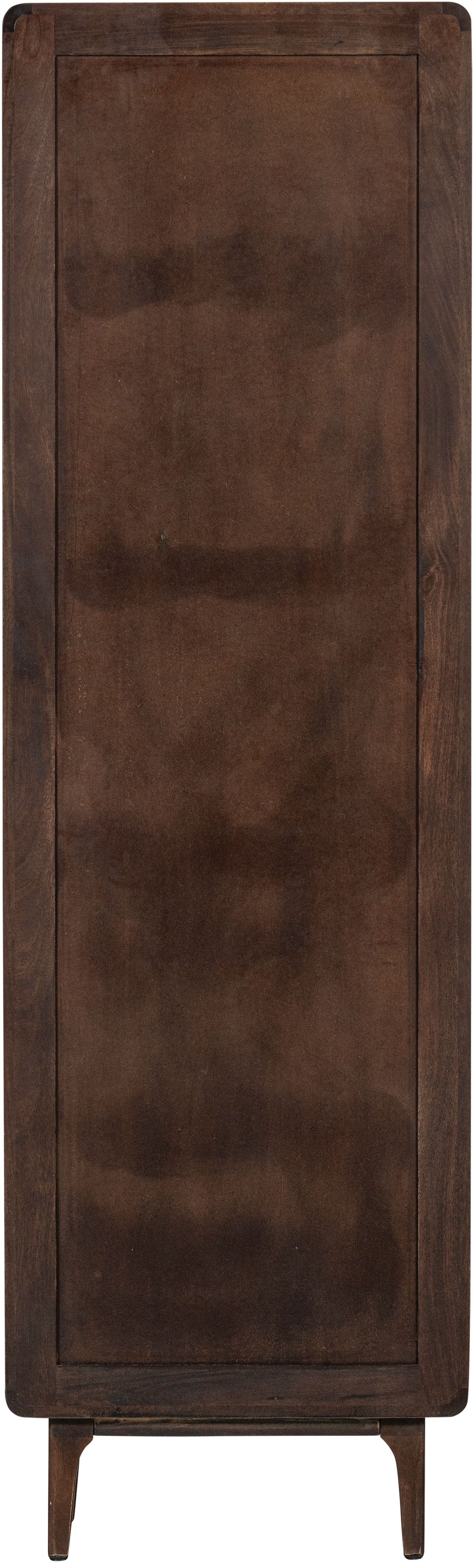 WOOOD Mehrzweckschrank »Liya Massivholz Mangoholz mit abgerundeten Ecken B 60x D 35x H 200 cm« Tragkraft 20 kg, einfach zu montieren, sichtbare Maserung