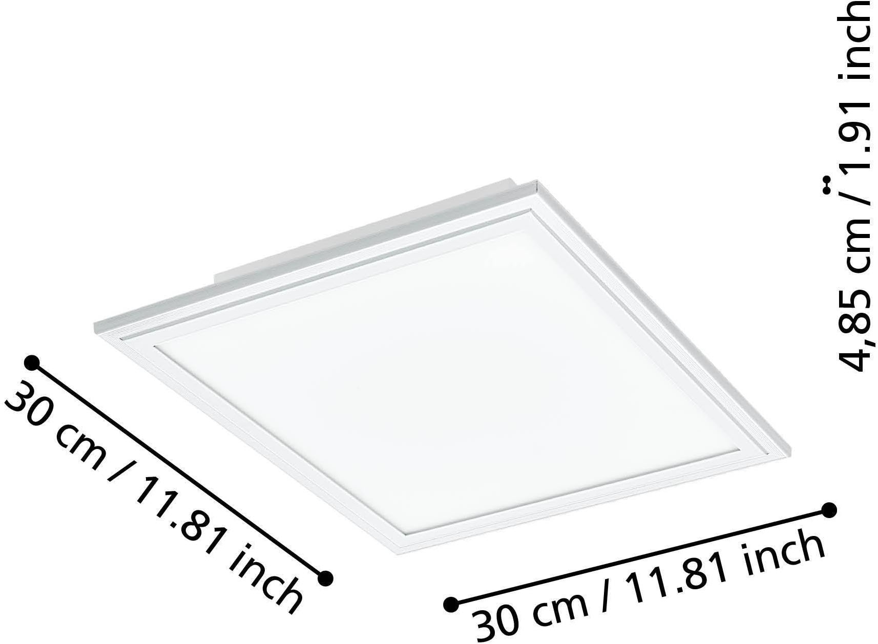 EGLO LED-Deckenleuchte »SALOBRENA-Z«,  in weiß aus Alu / inkl. LED fest integriert - 15,3 Watt