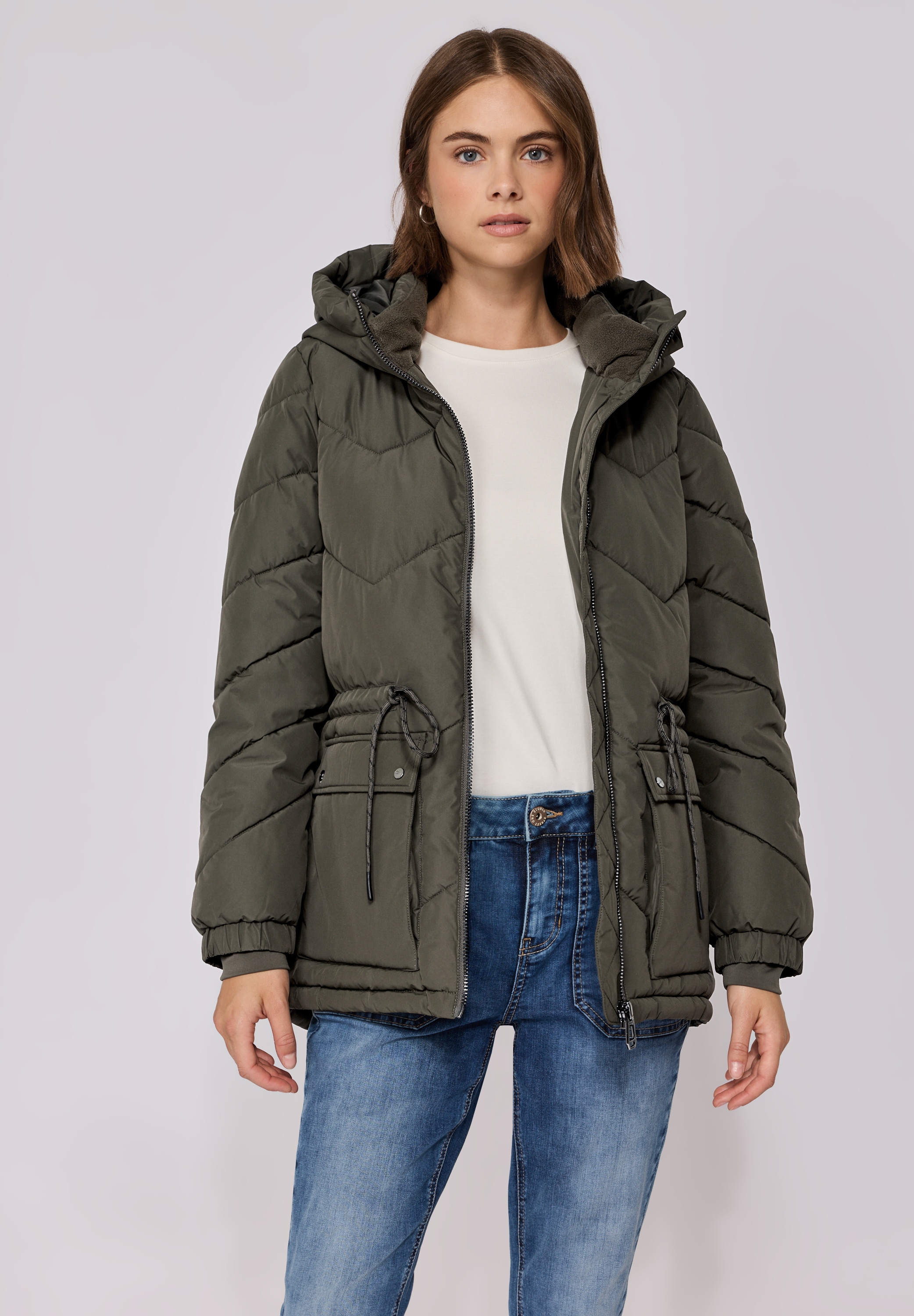 STREET ONE STUDIO Steppjacke, mit Kapuze, mit Kapuze günstig online kaufen