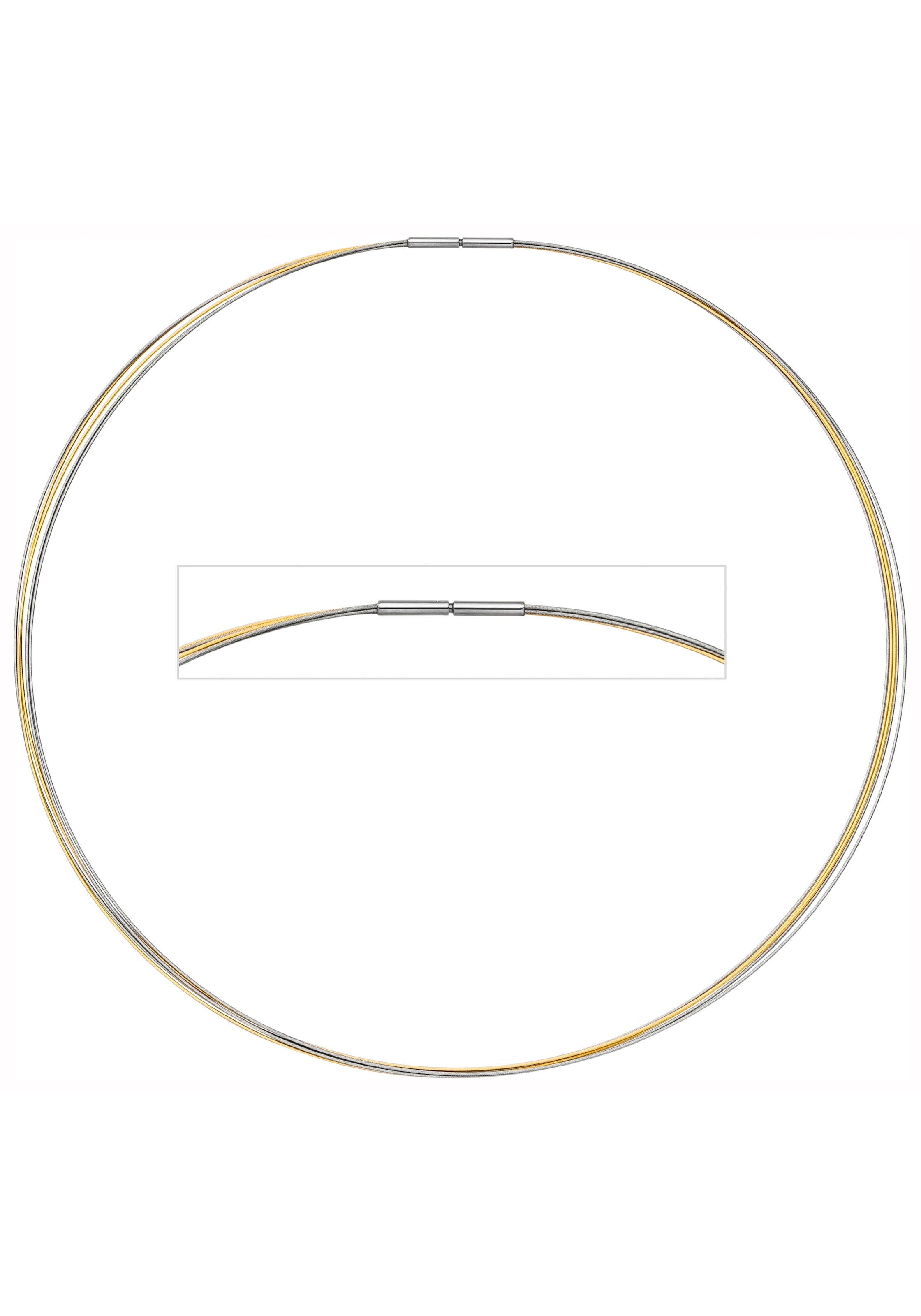 JOBO Halsreif, 5-reihig Bicolor-Optik 45 cm