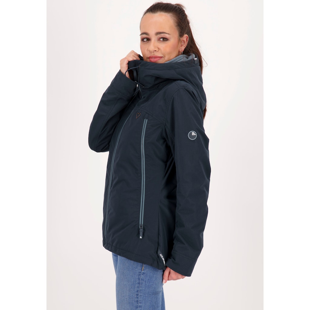 Alife & Kickin Outdoorjacke »KathyAK«, (Set), mit Kapuze