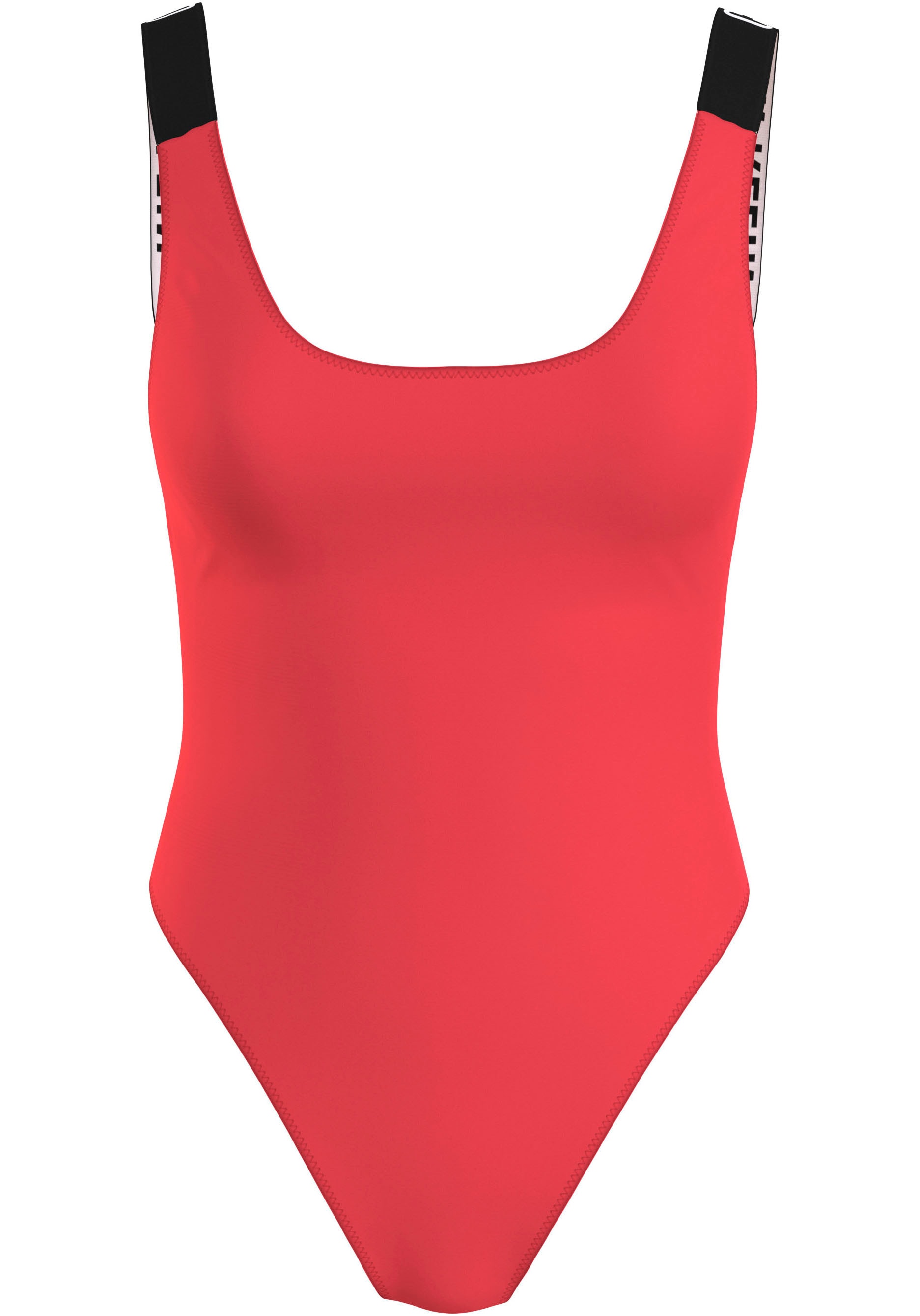 Calvin Klein Swimwear Badeanzug »SCOOP BACK ONE PIECE«, mit großem Logo