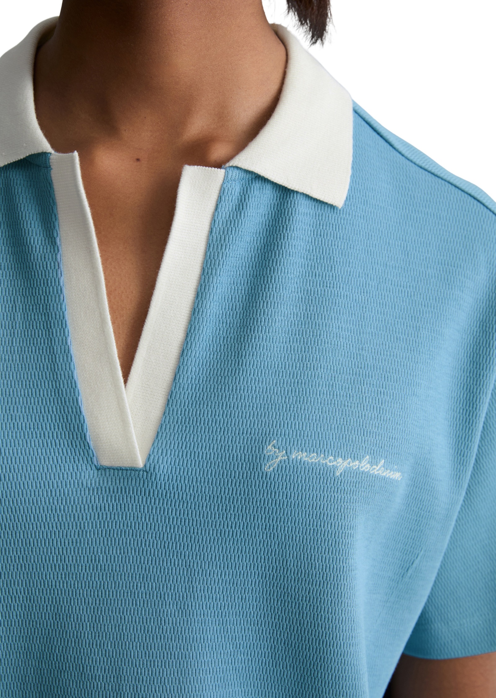 Marc O'Polo DENIM Poloshirt »aus reiner Bio-Baumwolle«