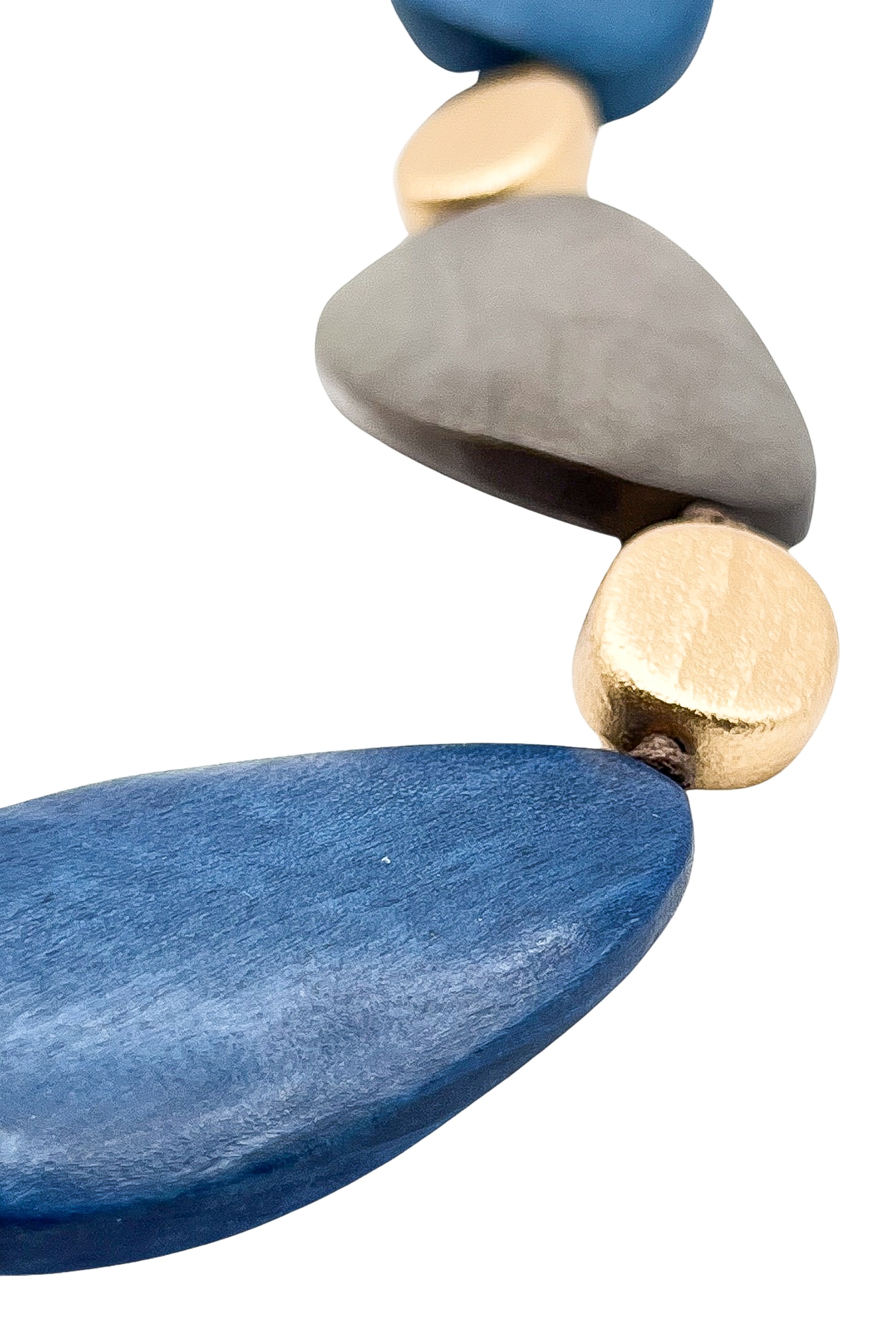 Thumbnail - COLLEZIONE ALESSANDRO Lange Kette "Marife" aus ovalen Holzperlen gedädelt