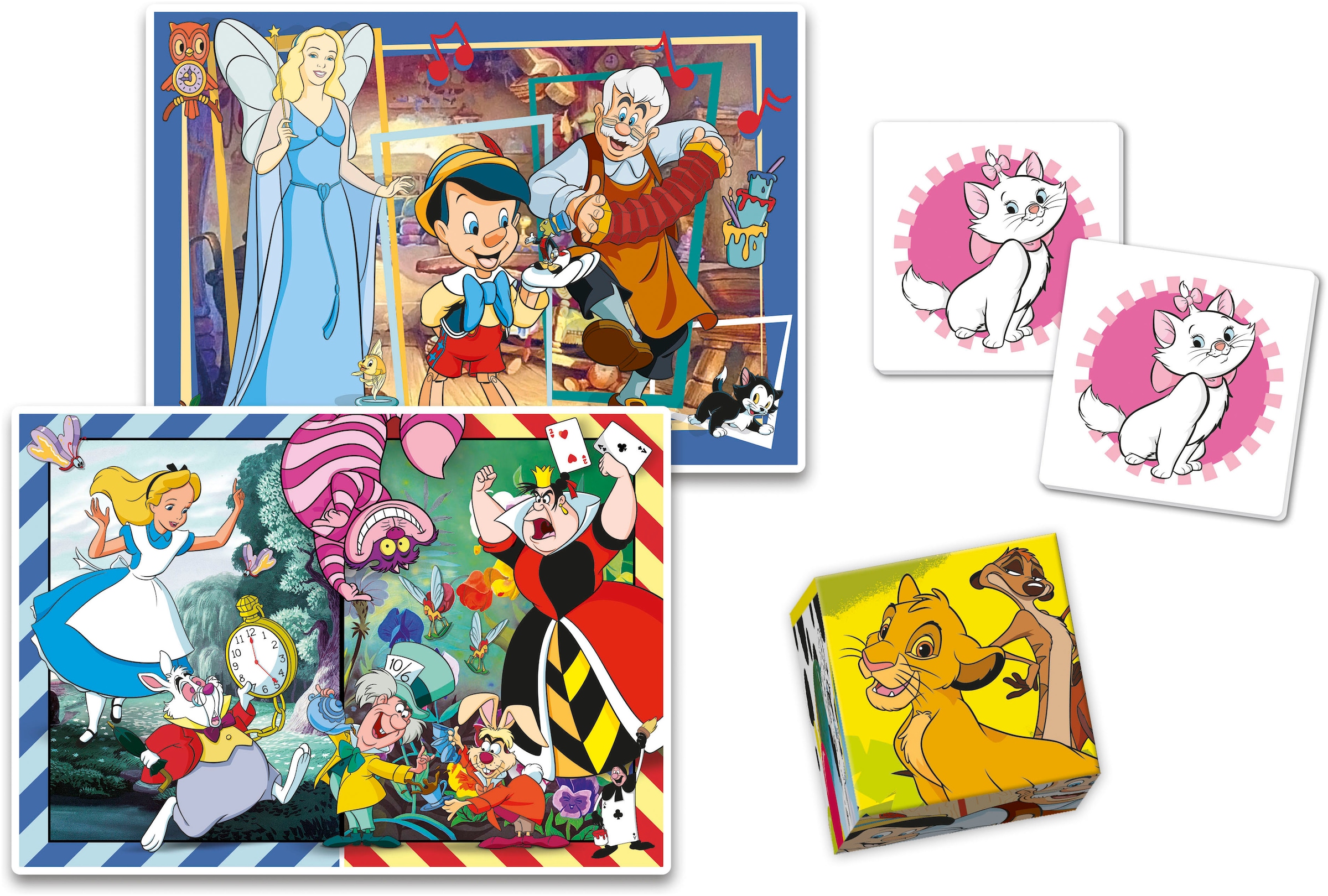 Clementoni® Puzzle »Edukit, 4n1, Disney Classics«, Made in Europe