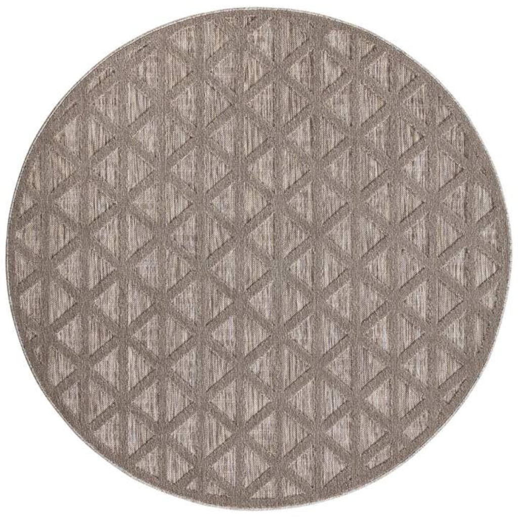 Carpet City Teppich »In-& Outdoorteppich Santorini 446, 3D-Effekt, Geo-Muster«, rund