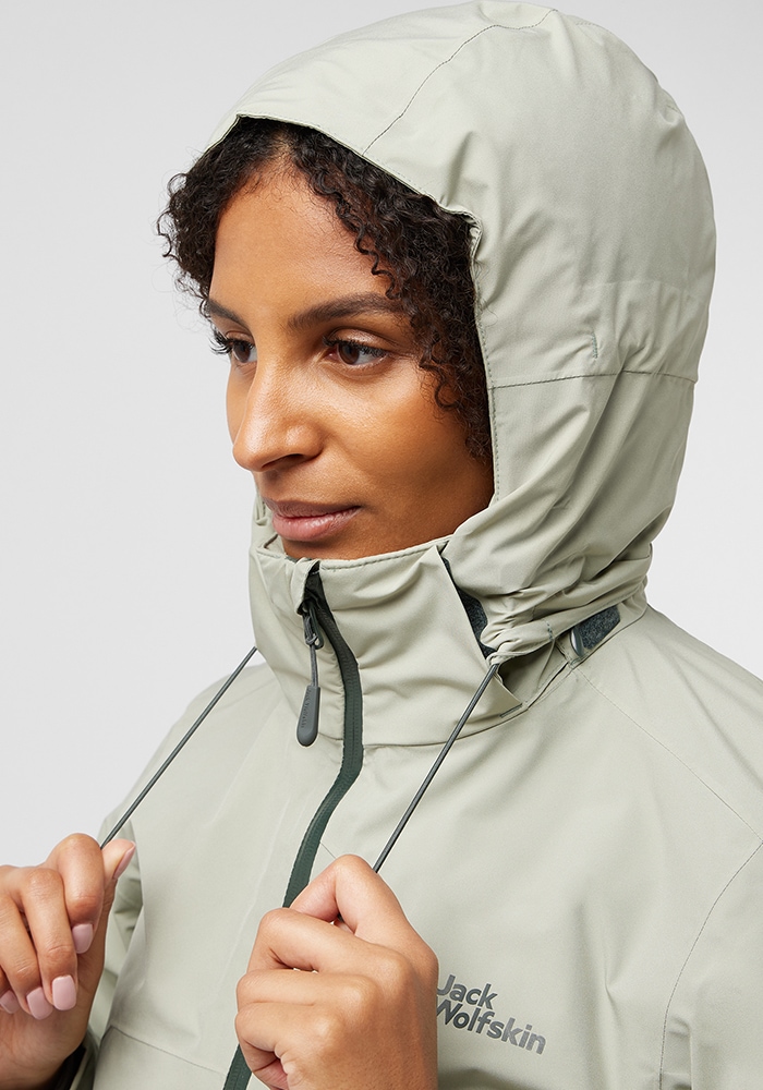 Jack Wolfskin 3-in-1-Funktionsjacke »HUNBERG 3IN1 JKT W«, mit Kapuze