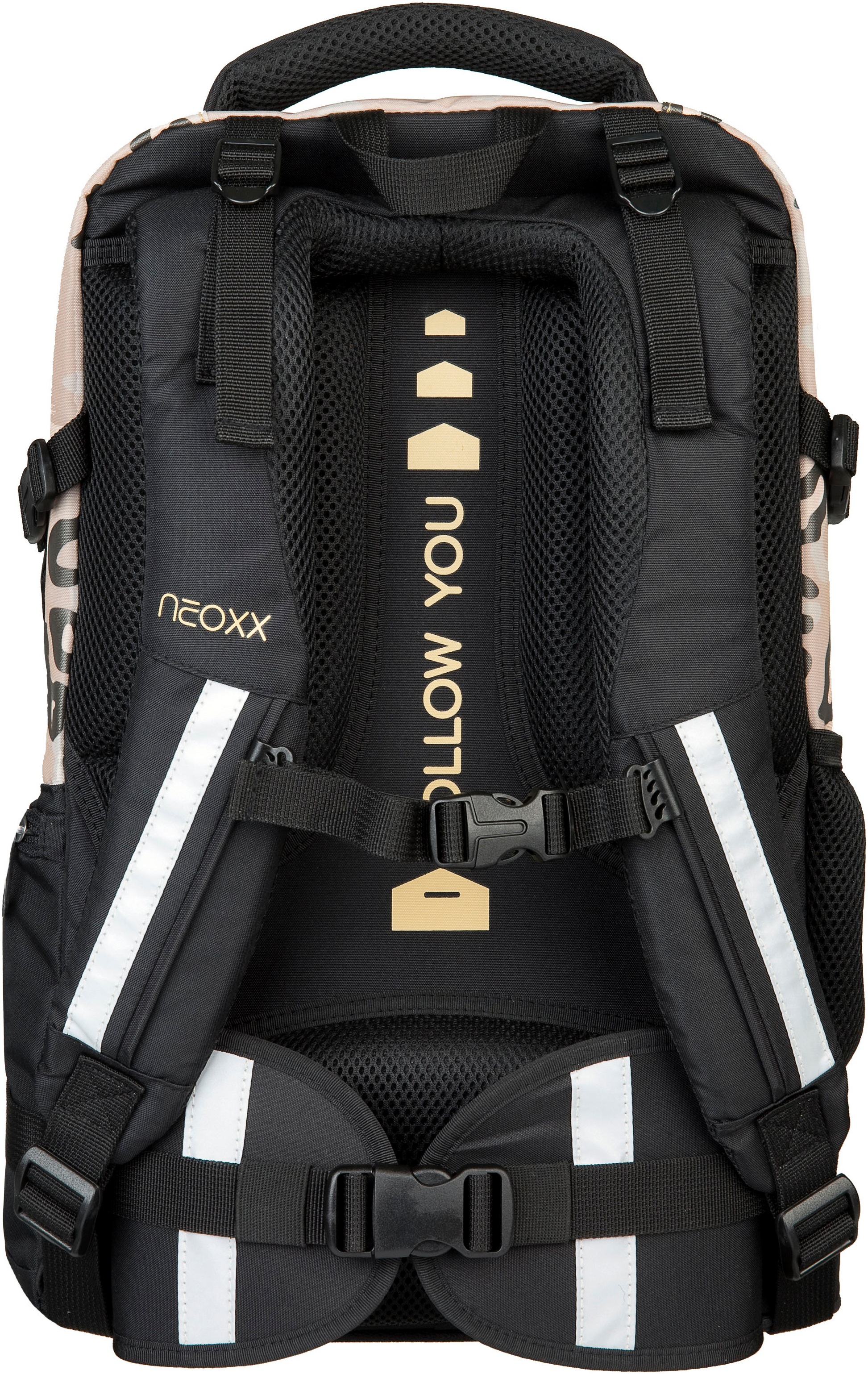 neoxx Schulrucksack »Active Pro, Wildside Leo-Look«