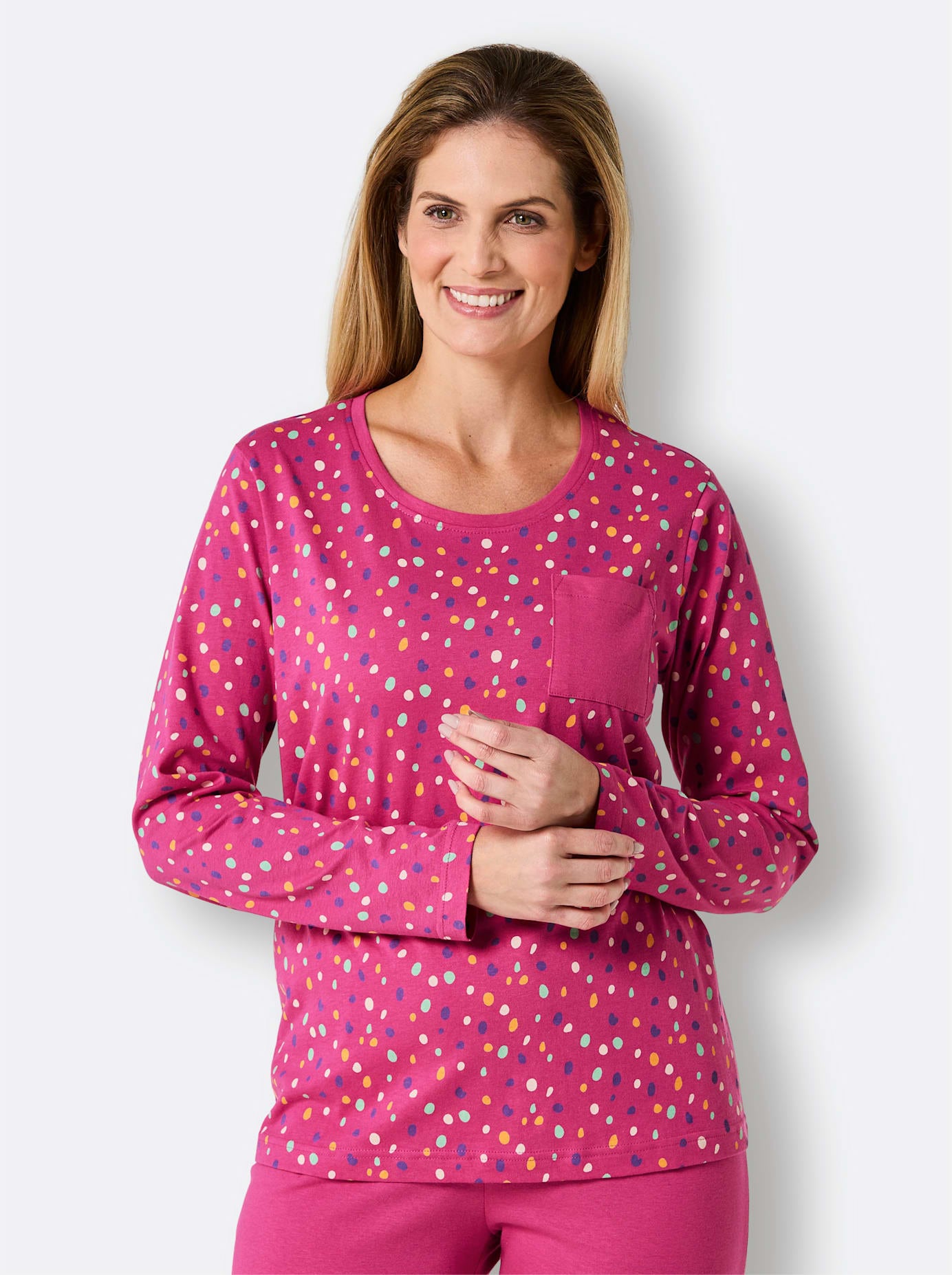 wäschepur Langarmshirt "Schlafanzug-Shirt" 1 Stk.