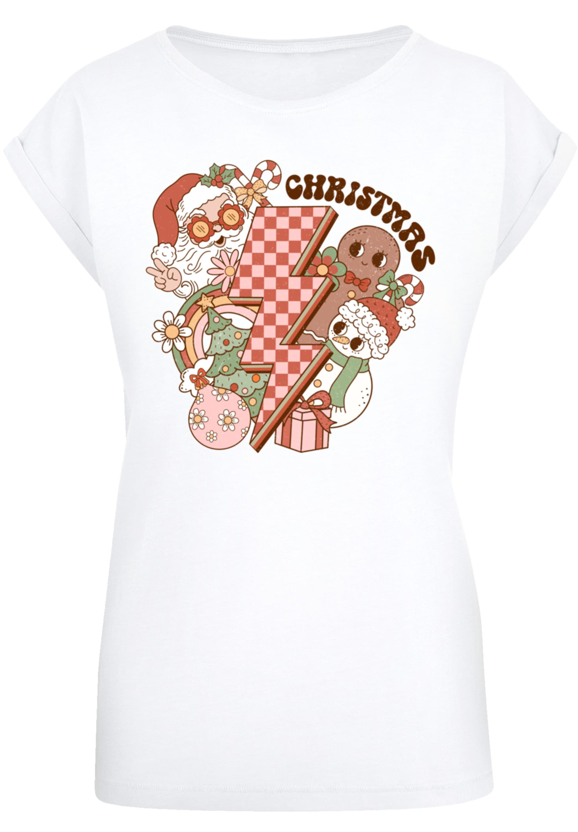 F4NT4STIC T-Shirt »Groovy Weihnachten Flash Cozy Vibes« Premium Qualität, Weihnachts-Kollection