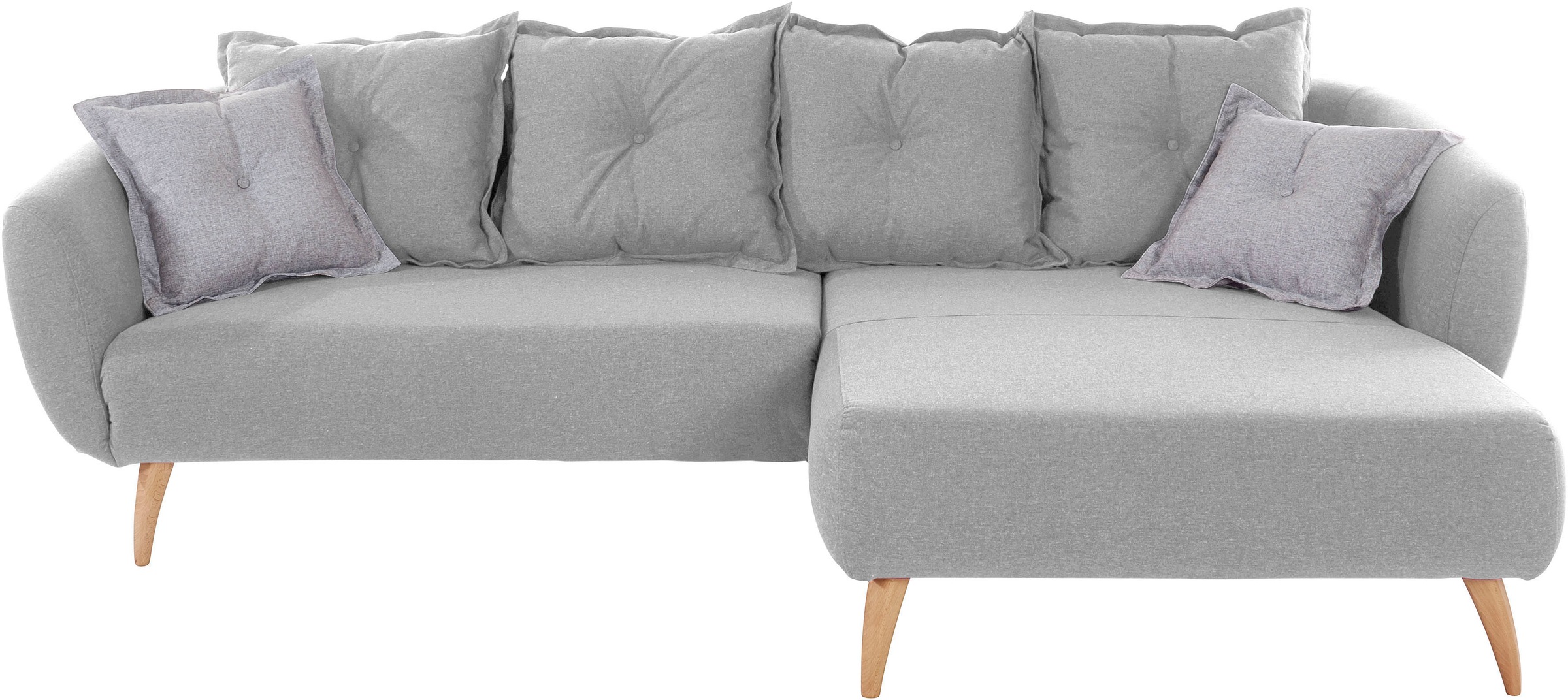 Home affaire Ecksofa "Baggio formschöne Polsterecke, bequem, Breite 277cm, günstig online kaufen