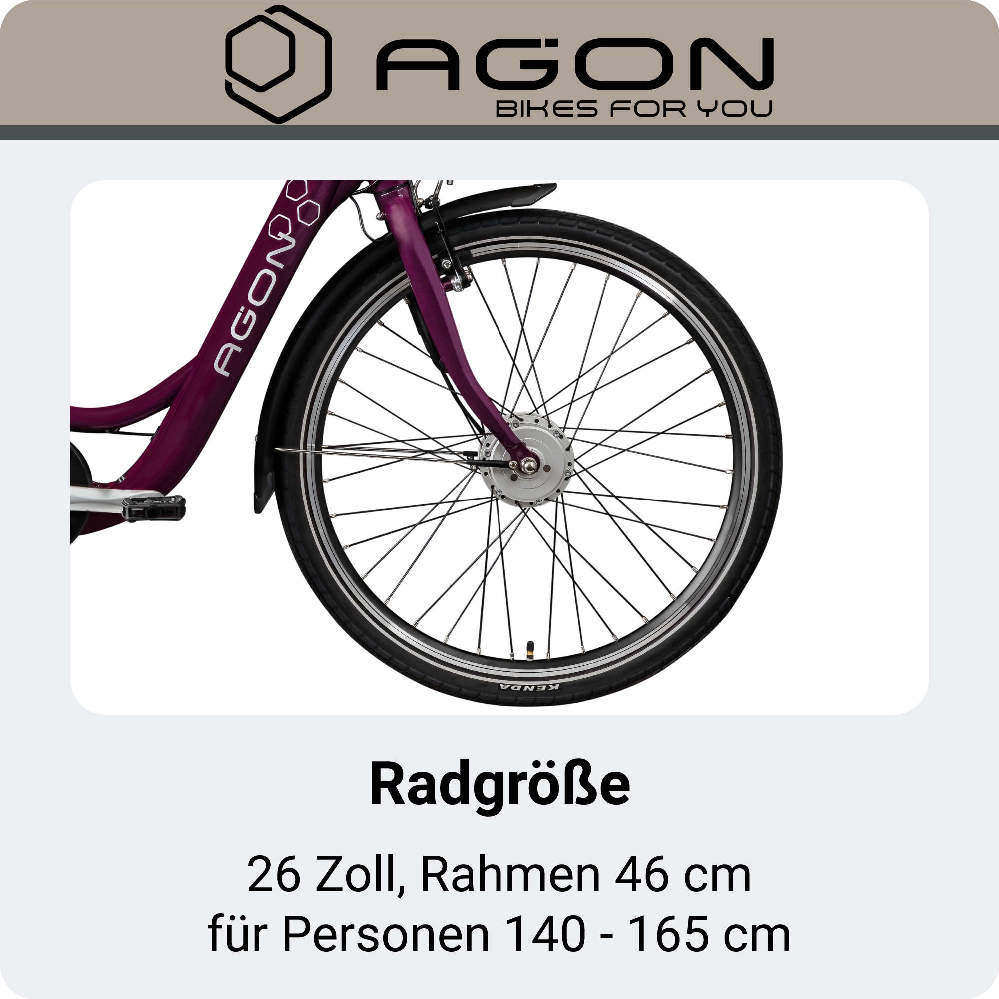 AGON »Axis« 3 Gang Nabenschaltung Frontmotor 250 W Pedelec, Elektrofahrrad für Damen u. Herren