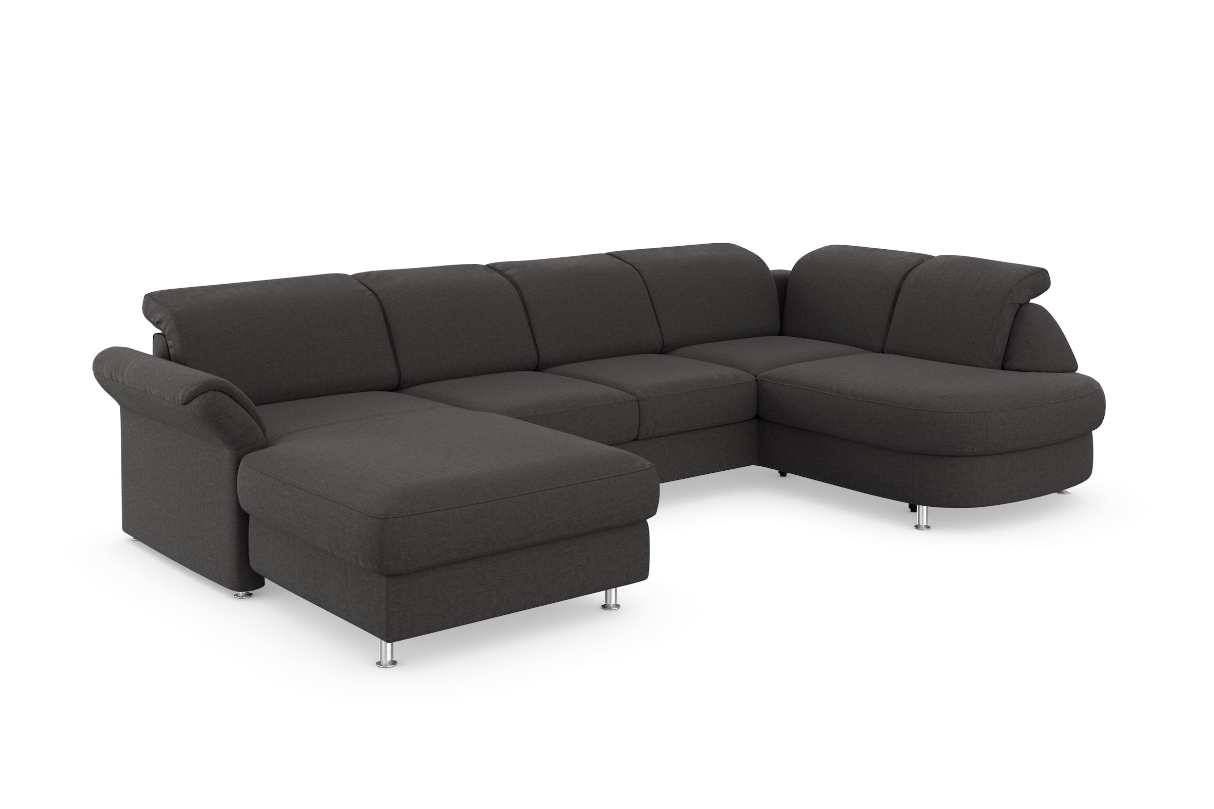 sit&more Wohnlandschaft »Apulia U-Form«, wahlweise Bettfunktion, Bettkasten und Kopf- und Armteilverstellung