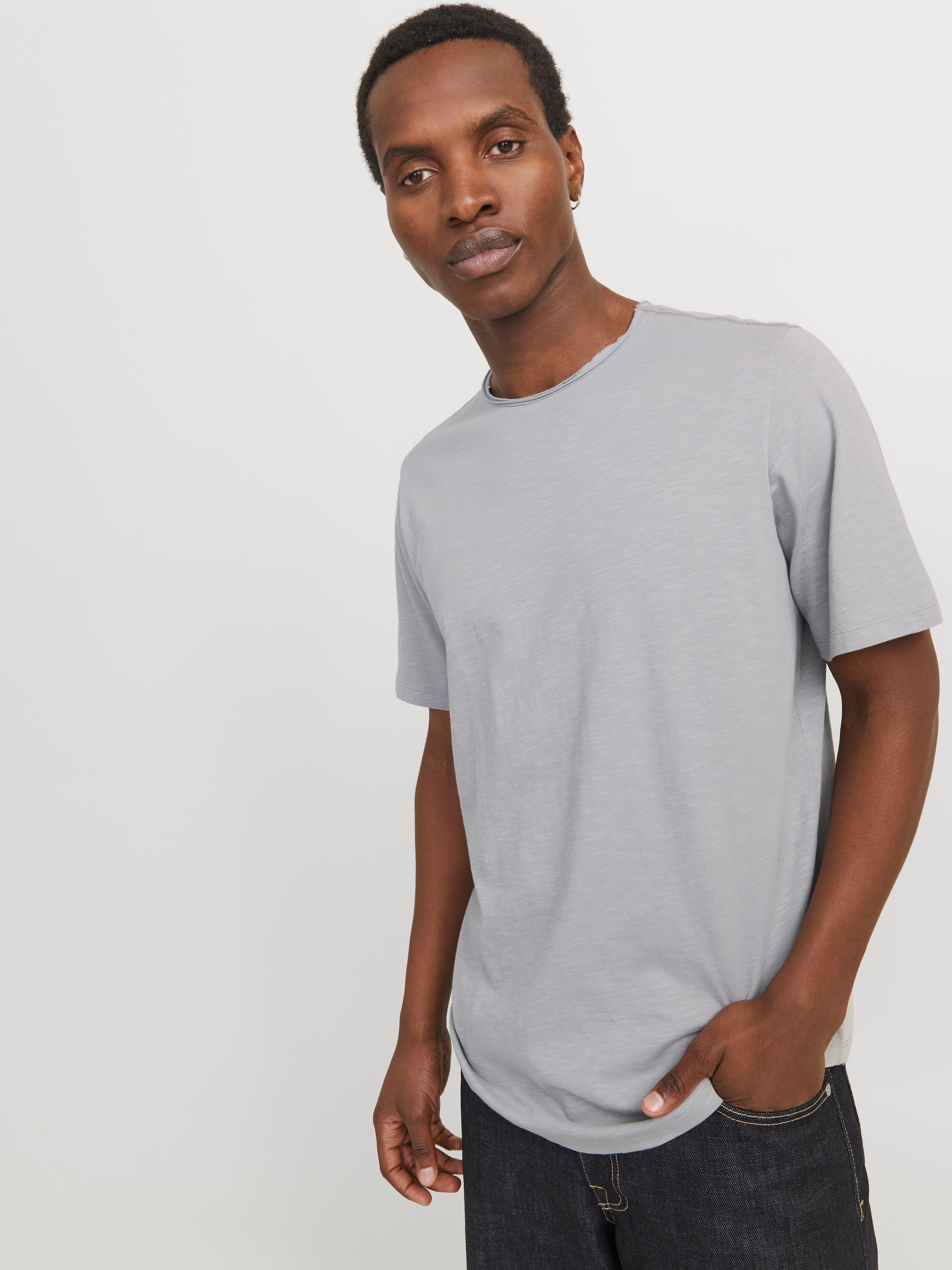 Jack & Jones "JJEBASHER TEE O-NECK SS NOOS" mit Rundhalsausschnitt günstig online kaufen