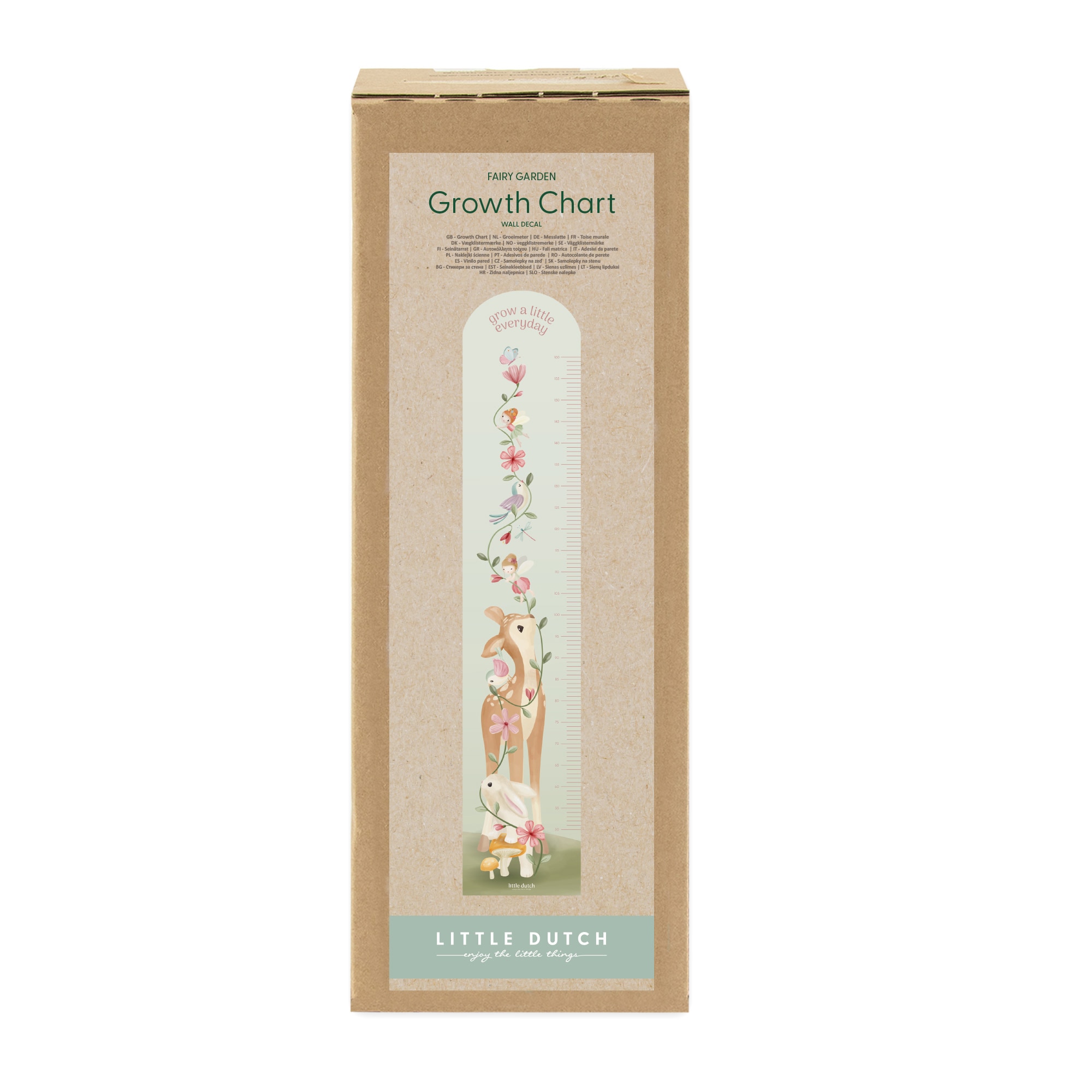 LITTLE DUTCH Wandtattoo »Wachstumstabelle Fairy Garden (142x28cm)«, (1 St.)