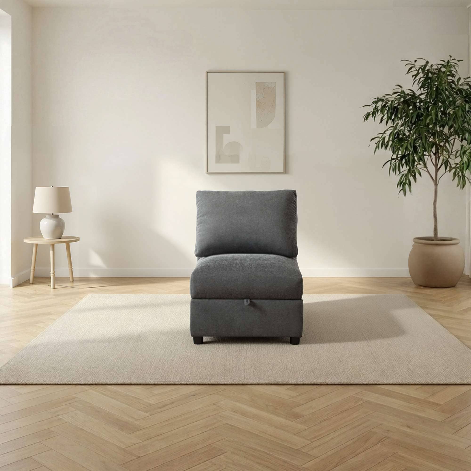 Dorel Home Sessel »STILHUS Sofa-Mittel-Element, mit Stauraum, Breite 65 cm, Chenille« als Modul oder separat verwendbar - individuell kombinierbar