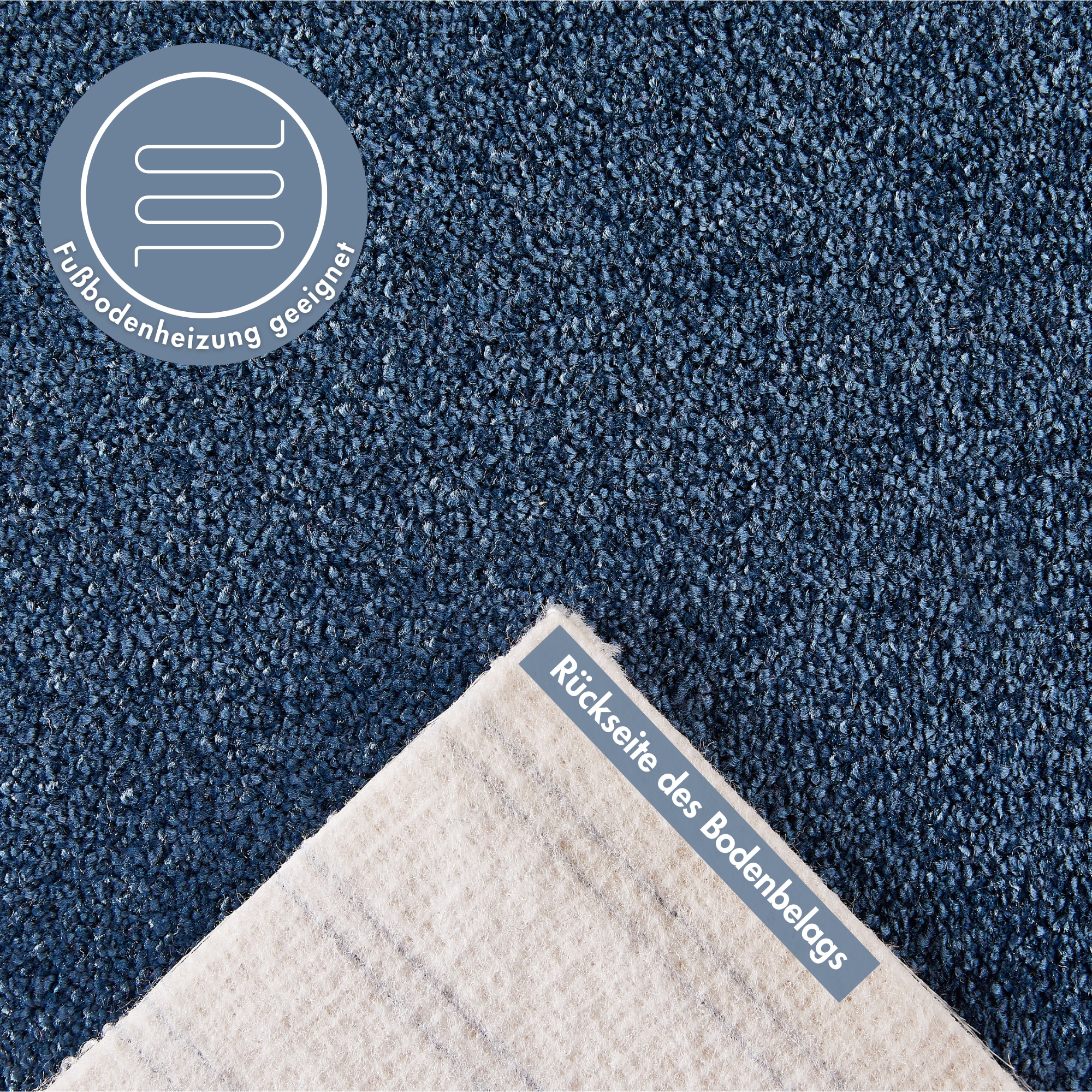 Andiamo Teppichboden »Verona, Velours, Made in Belgium«, rechteckig, 6 mm Höhe, Uni Farben, Breite 400 cm oder 500 cm, strapazierfähig, pflegeleicht