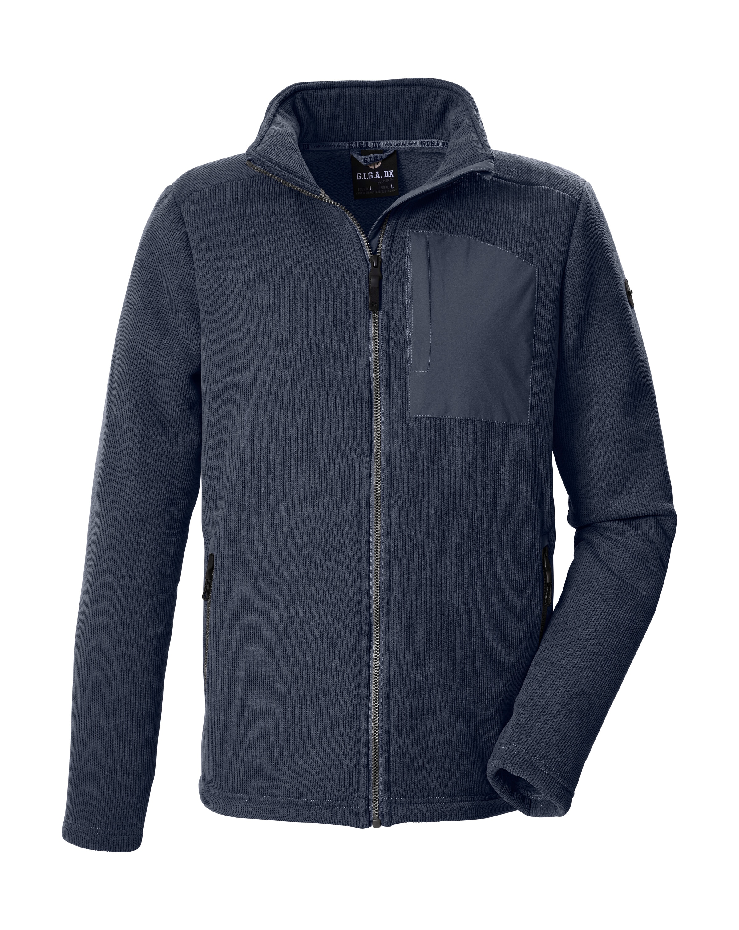 G.I.G.A. DX by killtec Fleecejacke "GW 43 MN KNTFLC JCKT" Leichte Strickfleecejacke, Teddyfleece, Zipper-Taschen