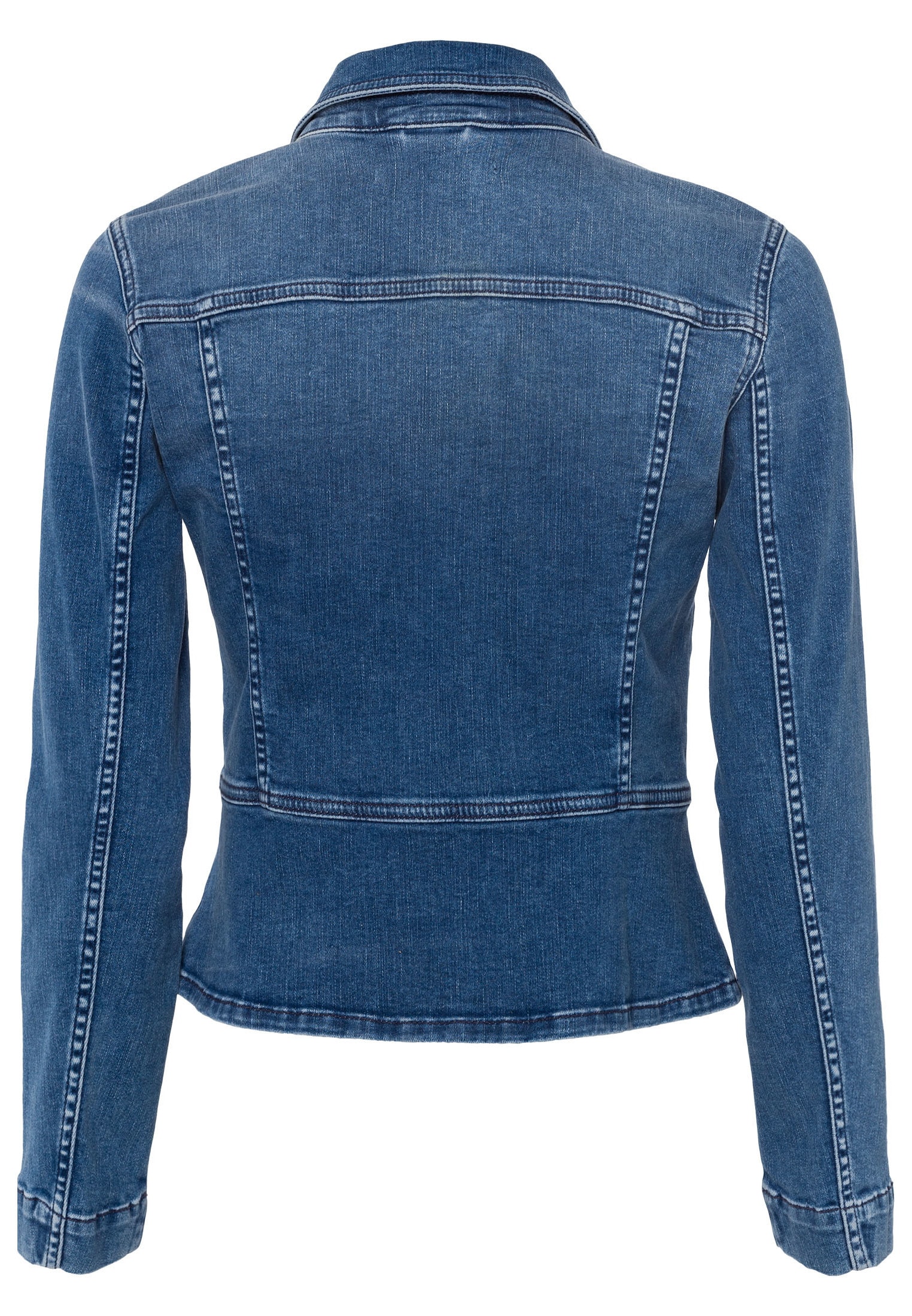 Zero Jeansjacke »zero Jeansjacke mit Schößchen«