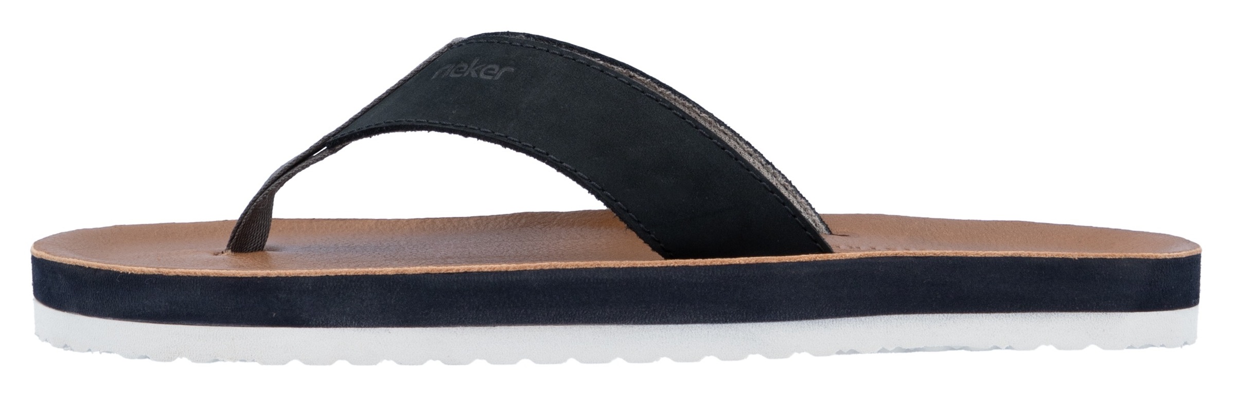 Rieker Zehentrenner, Sommerschuh, Strandschuh, Badeschuh, Poolslide mit Zehensteg