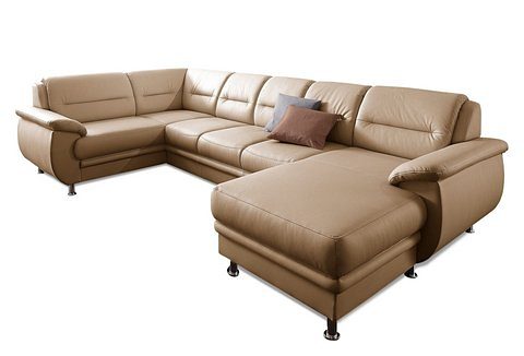 sit&more Wohnlandschaft "Mailand U-Form, B: 312 cm, XXL-Couch mit Komfortpolsterung" optional Schlaffunktion, Liegefl. 122x247 cm, diverse Lederqualitäten