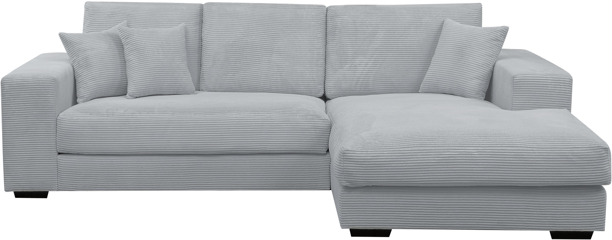 WERK2 Ecksofa »Eden modern und zeitlos, geschmackvolles Sofa, Breite 286cm, L-Form«, Design Ecksofa in Cord mit besonders weichem Sitzkomfort