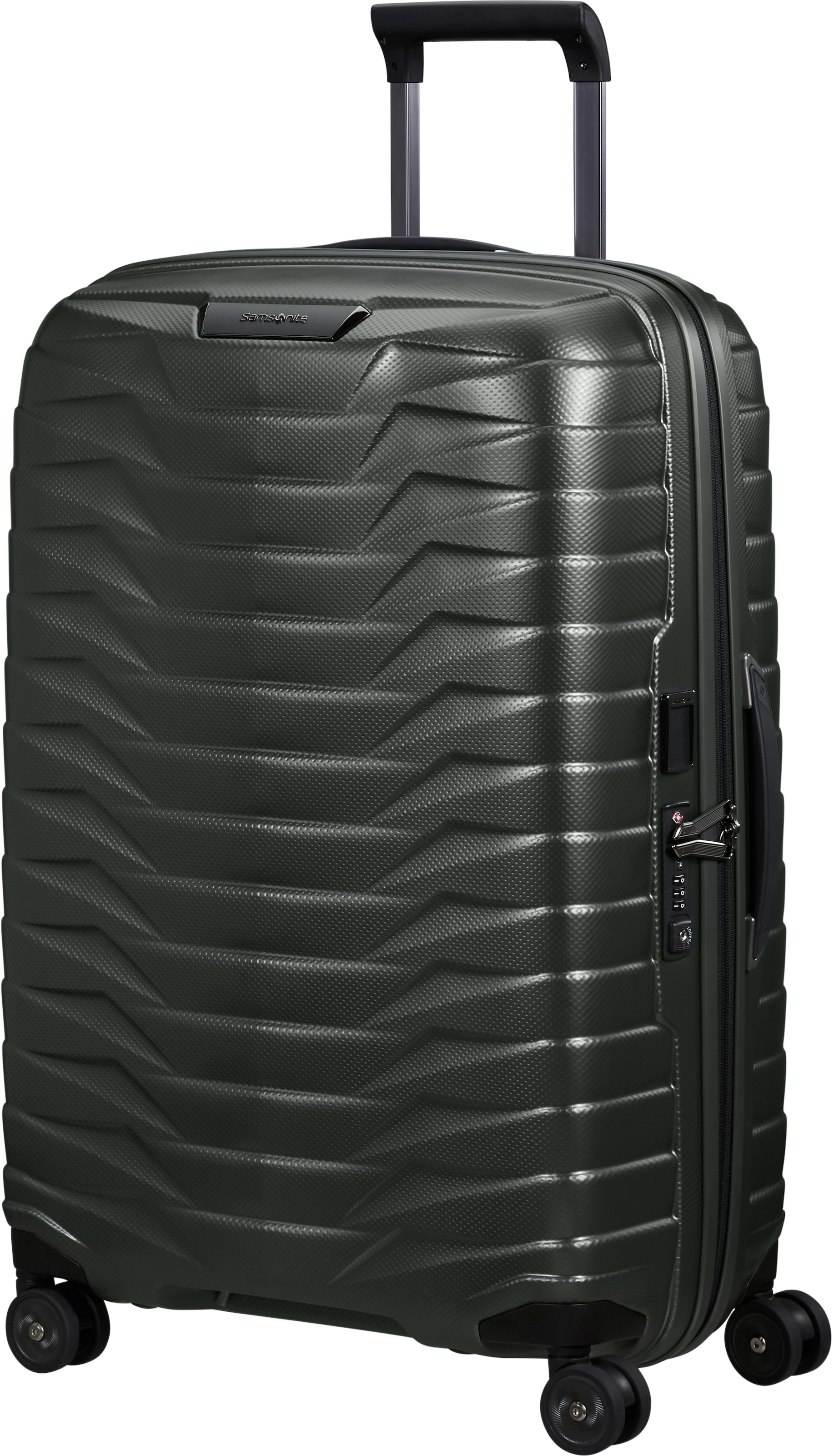Samsonite Matt Climbing Ivy Hartschalen-Trolley "Proxis Verschiedene Größen Und Farben" 75 L 4 Rollen Arretierbares Und Versenkbares Druckknopf-Trolleysystem von Baur