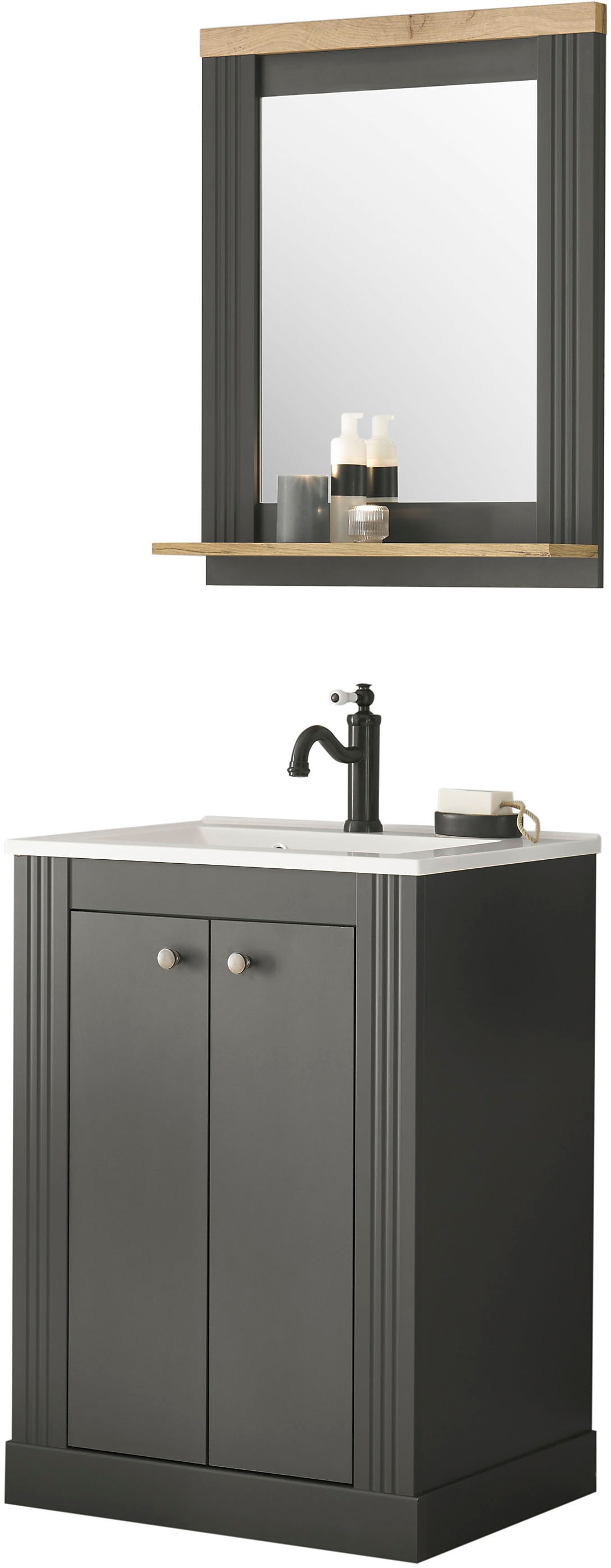 Home affaire Badmöbel-Set "WESTMINSTER, Bad im Landhausstil, 2-teiliges Bad günstig online kaufen