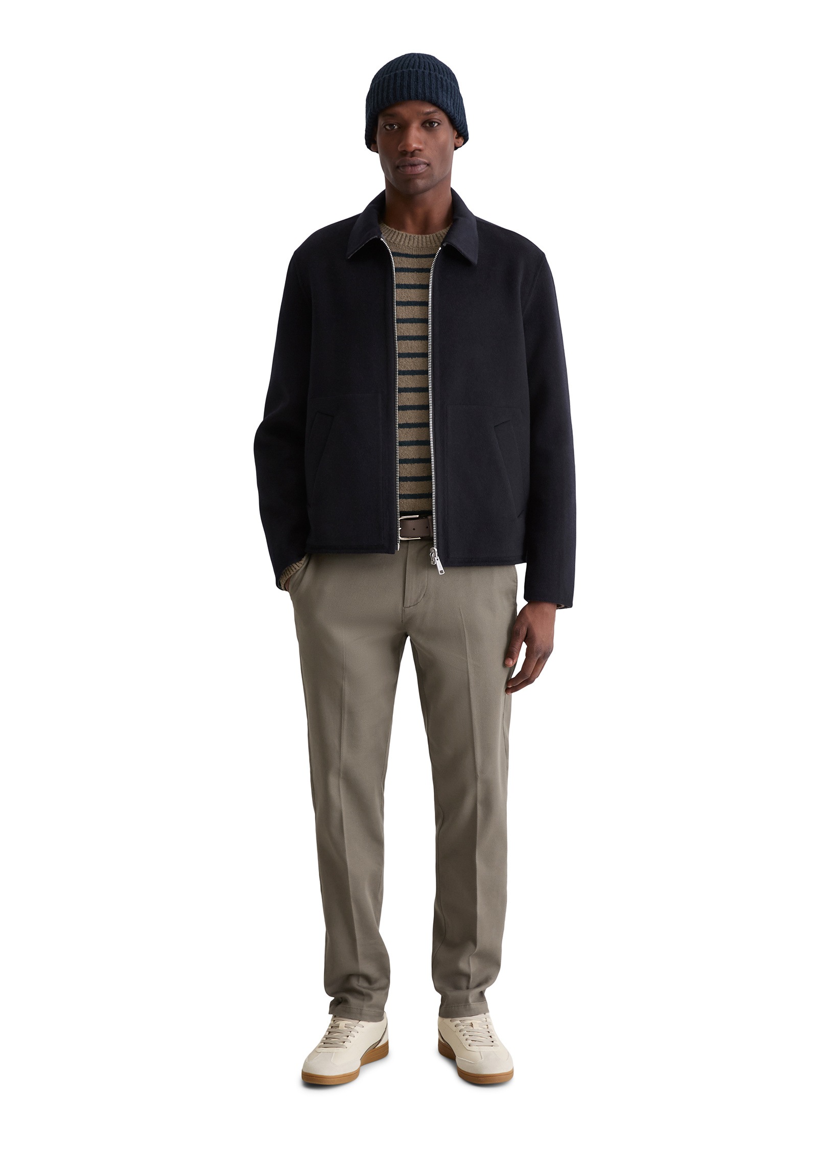 Marc O'Polo Outdoorjacke »aus kompakter Double-Face-Wool« ohne Kapuze