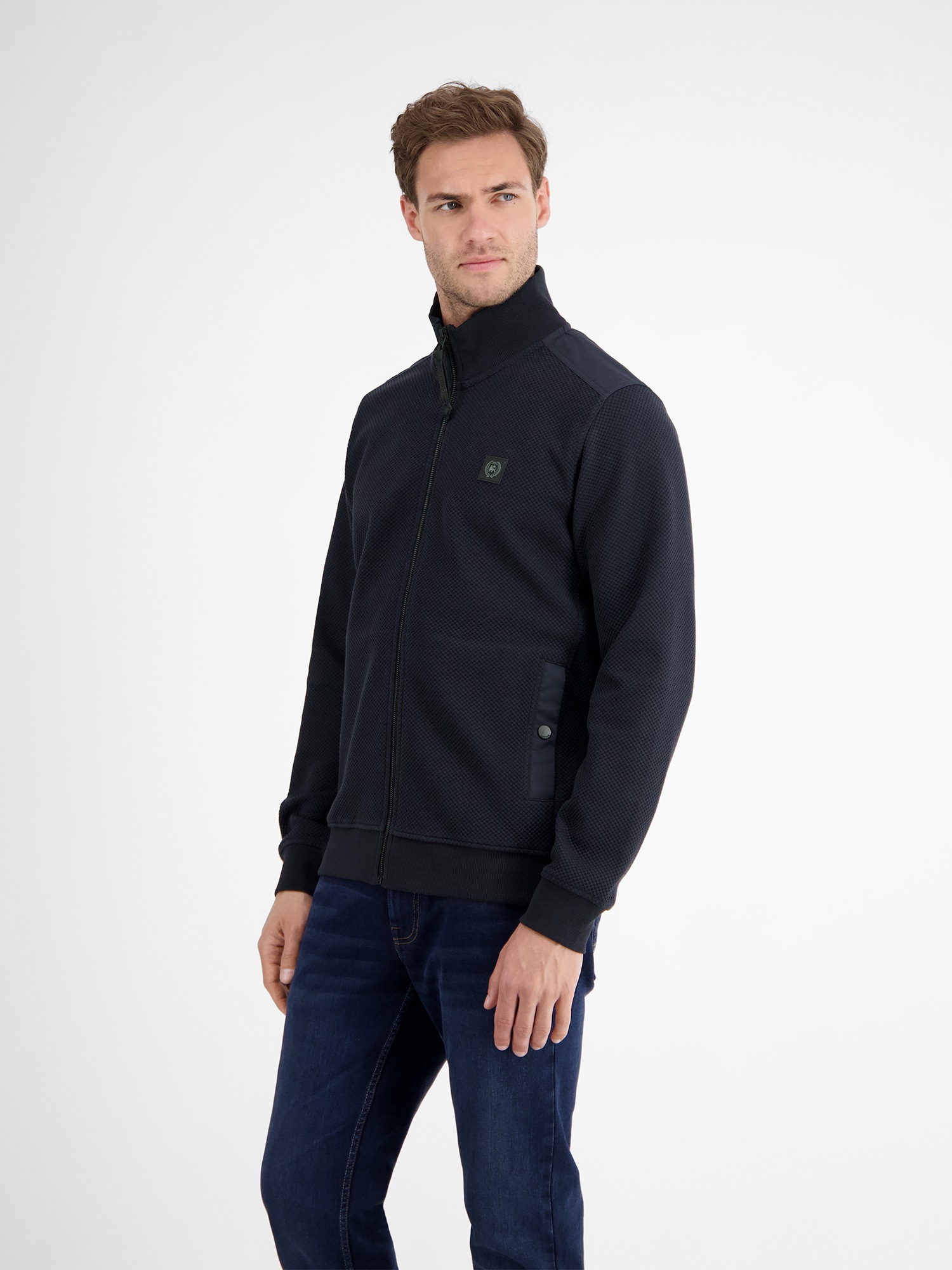 Thumbnail - LERROS Sweatjacke "LERROS Herren Sweatjacke in sportiver Struktur"