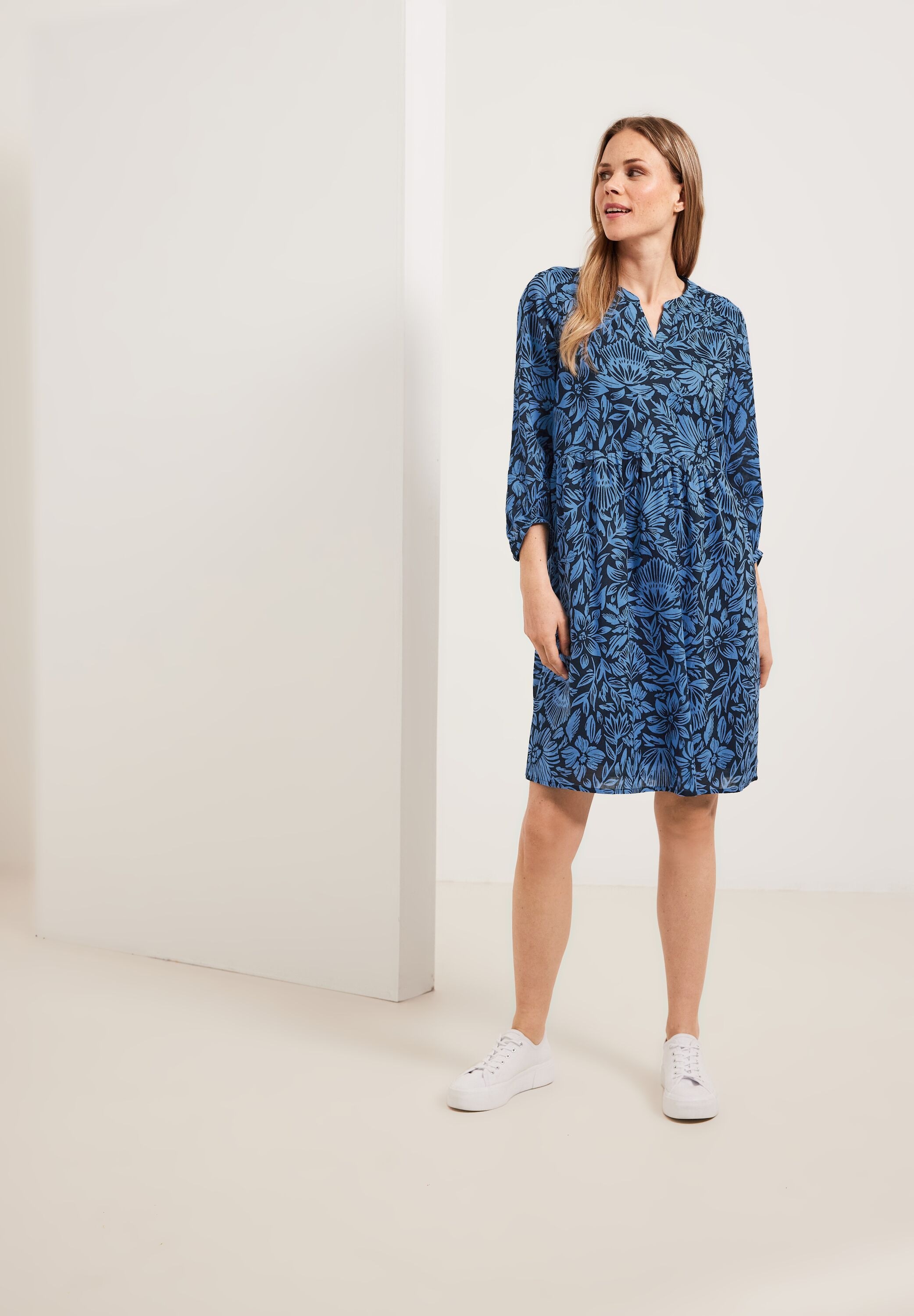Cecil A-Linien-Kleid, mit allover Print bestellen | BAUR | Blusenkleider