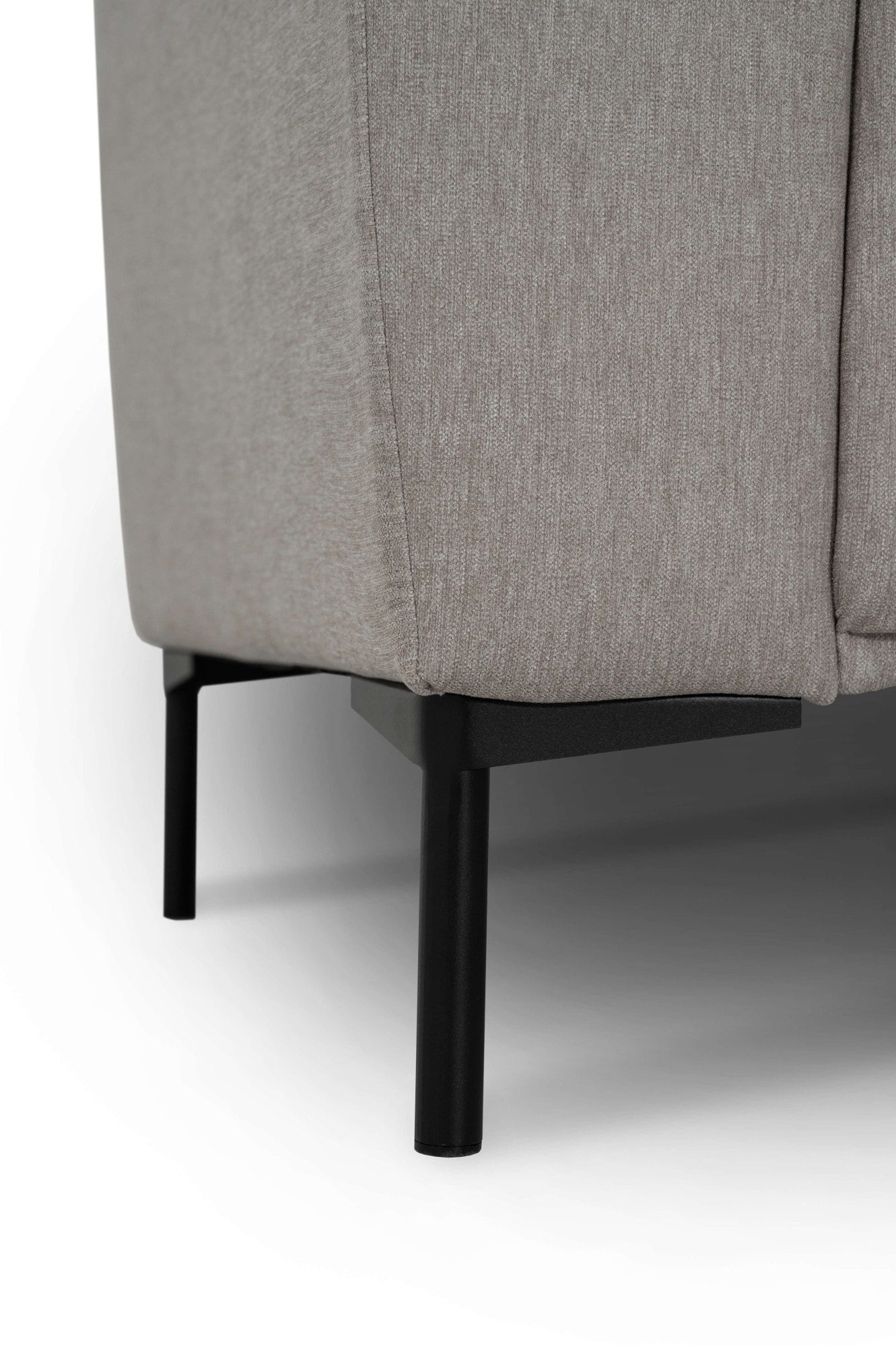 andas Ecksofa »Melby«, (2 St.), Breite 275 cm, in einem weichen Struktur Stoff, lose Rückenkissen