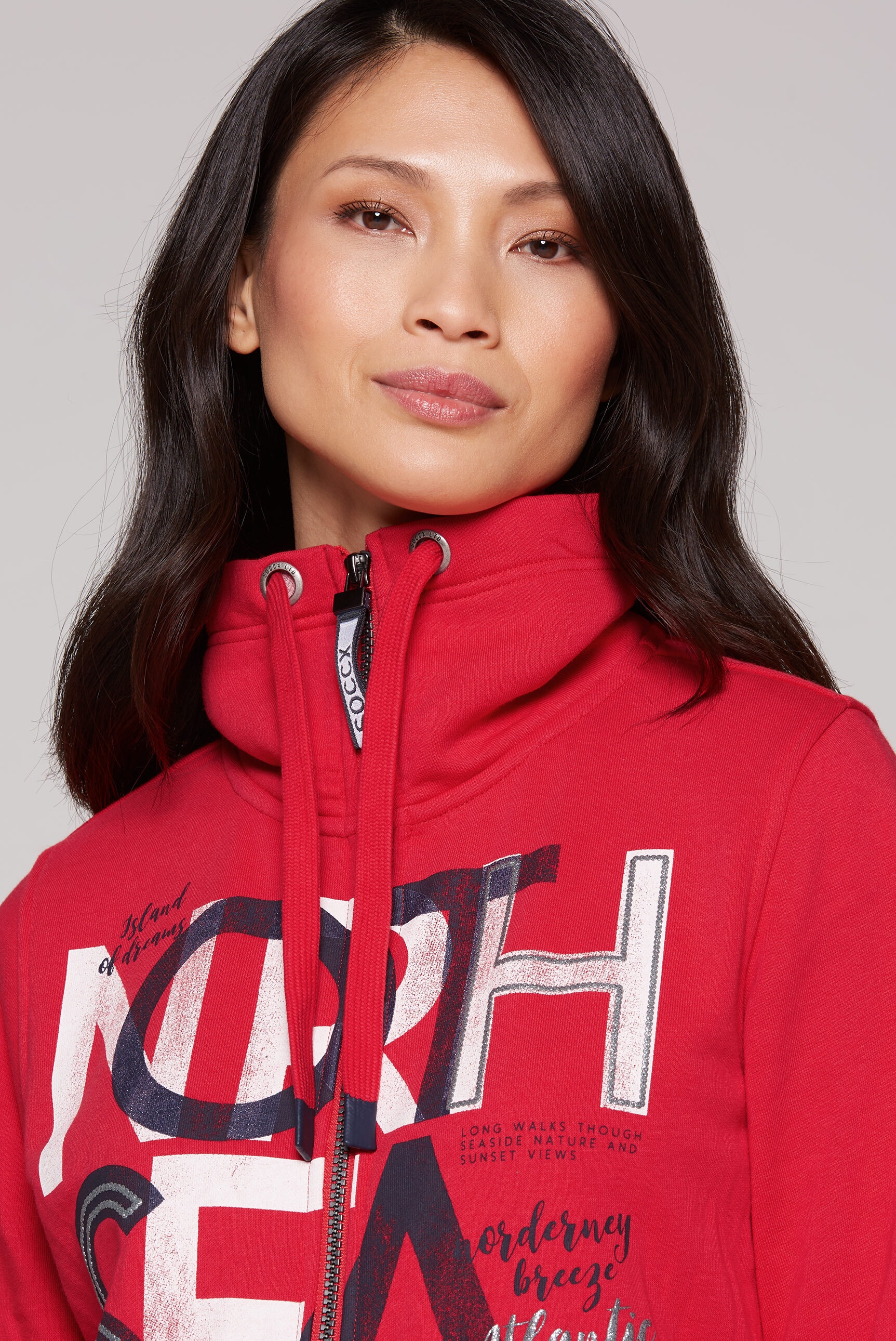 SOCCX Sweatjacke, mit Baumwolle
