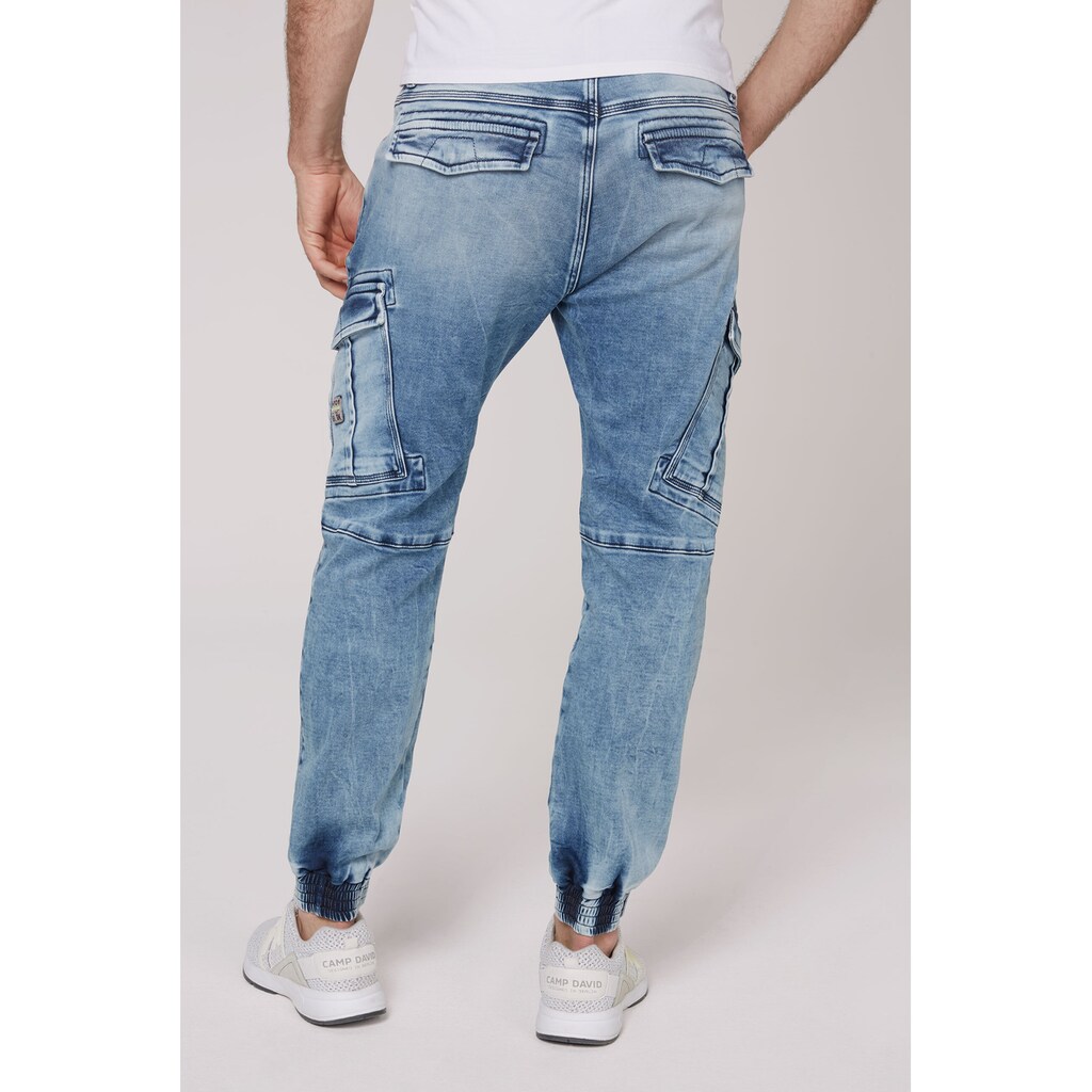 CAMP DAVID Regular-fit-Jeans, mit Teilungsnähten