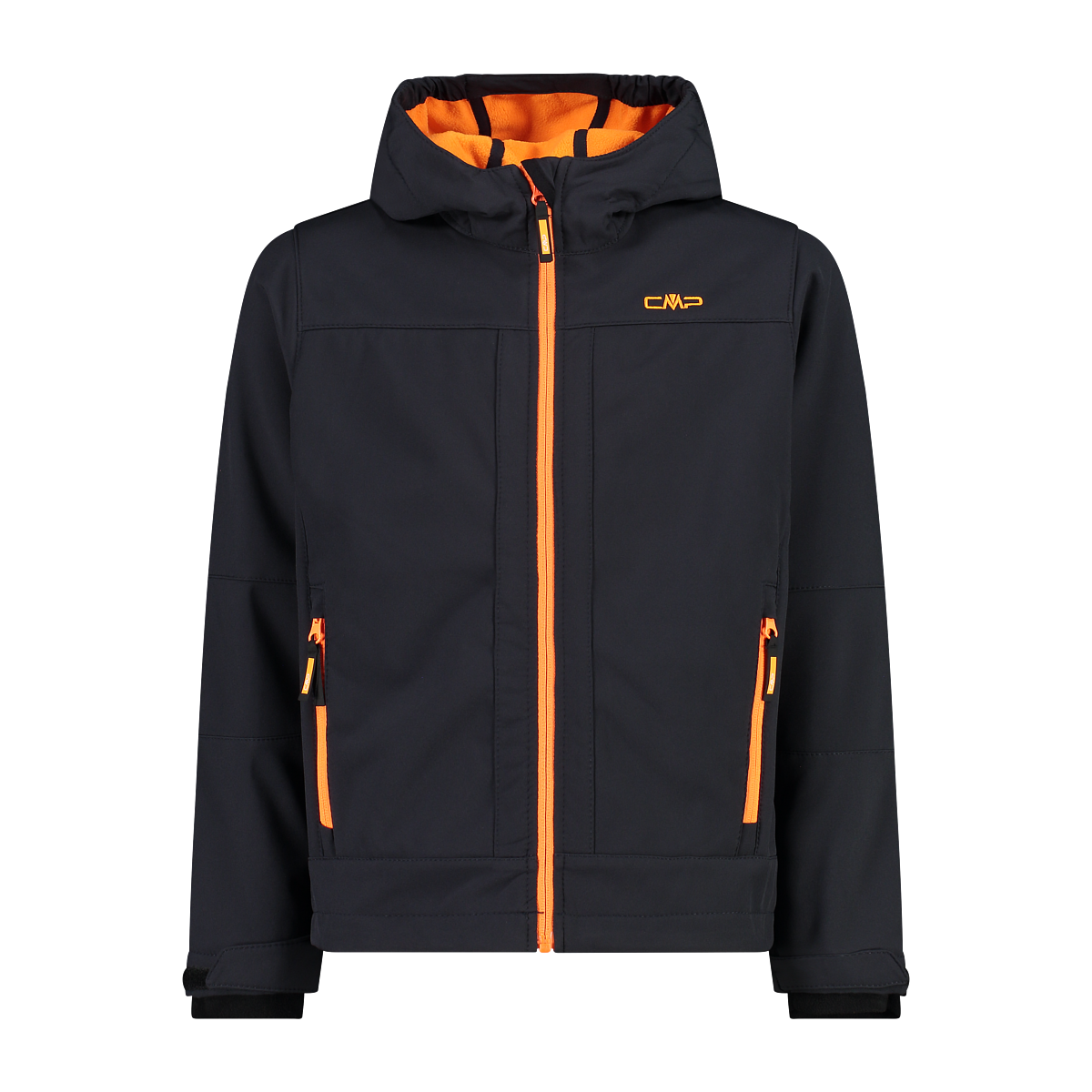 CMP Softshelljacke "KID SOFTSHELL JACKET FIX HOOD für Kinder", mit Kapuze, Atmungsaktiv & Wärmeisolierend & Wasserabweis