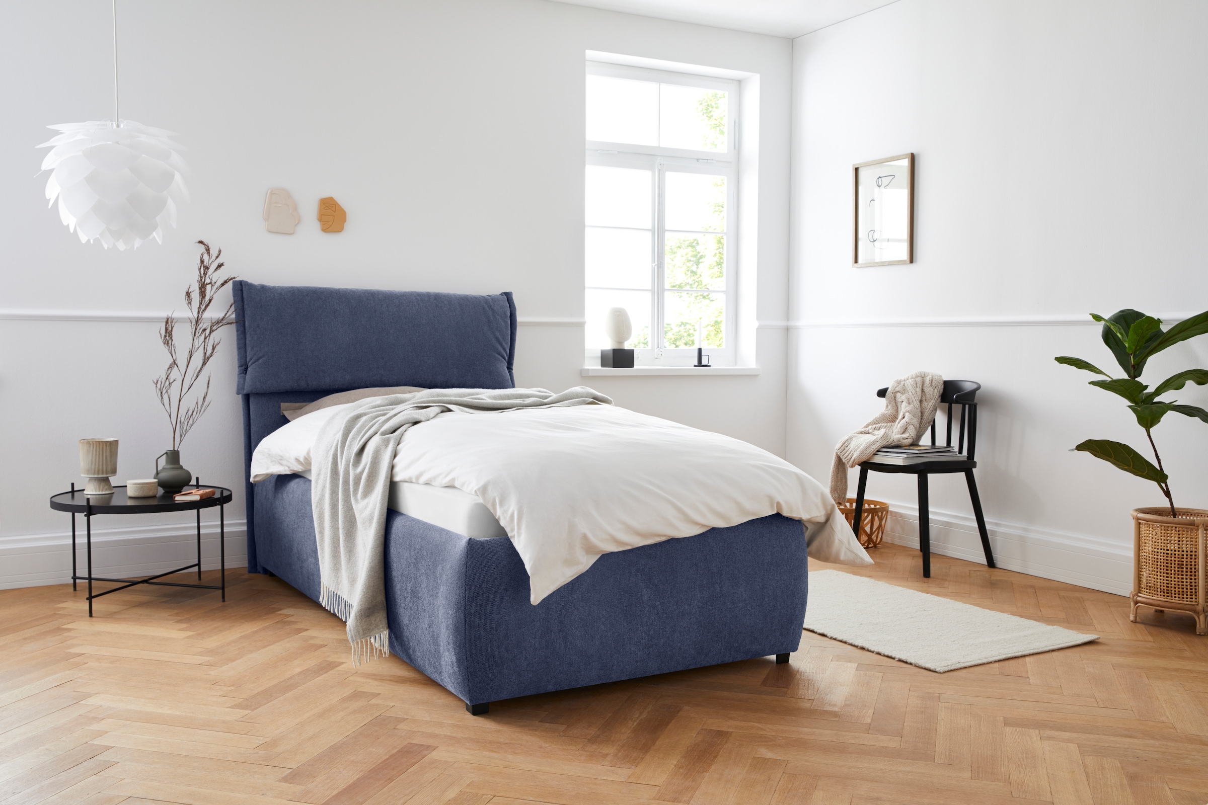 andas Polsterbett »Jenson«, als Bettgestell oder mit 3 unterschiedlichen Matratzenarten und Härtegraden, Design by Morten Georgsen