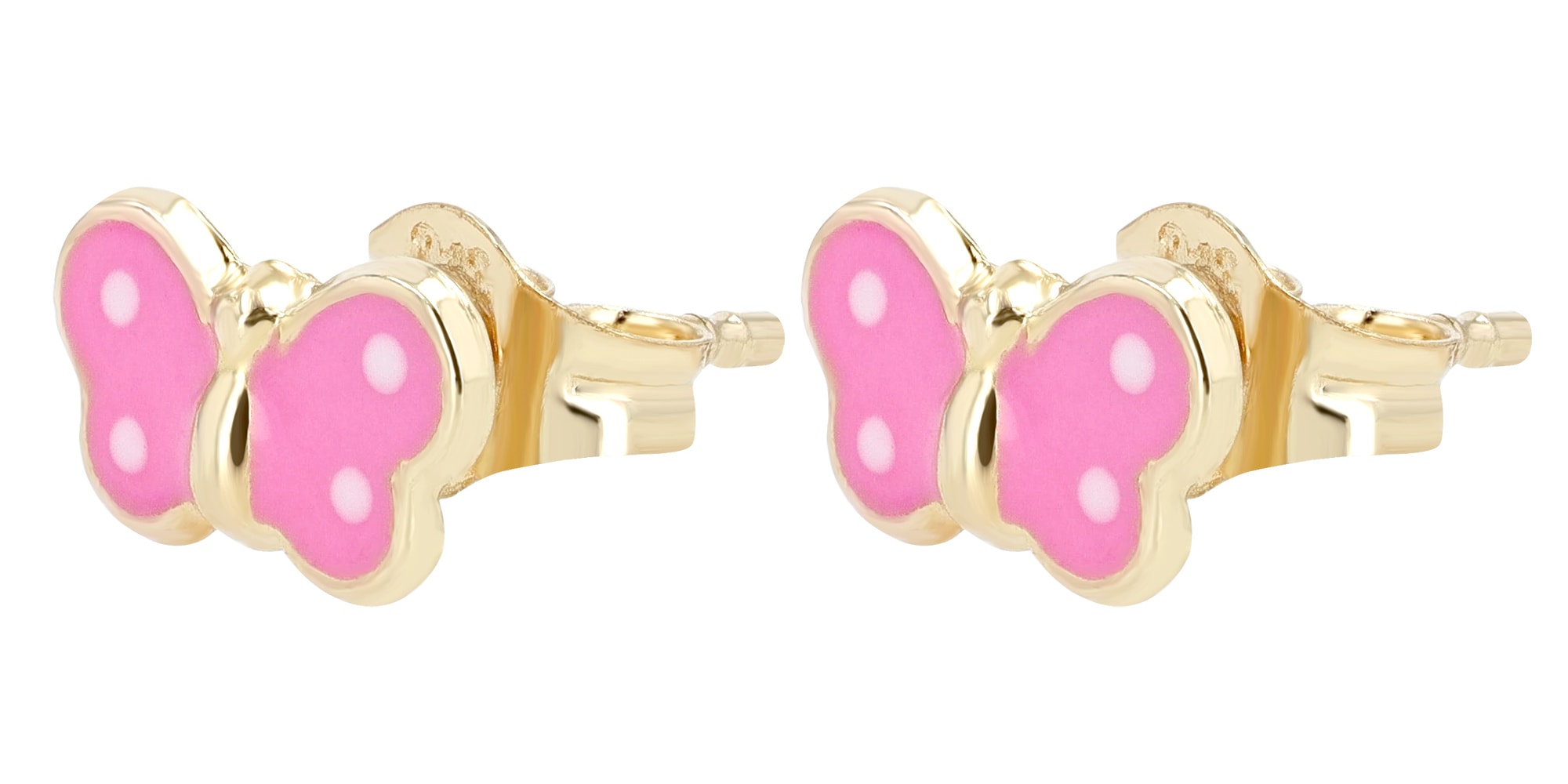 Adelia´s Paar Ohrhänger "Ohrringe – Ohrstecker aus 333 Gold mit Emaille" Ideal als Geschenk für besondere Anlässe