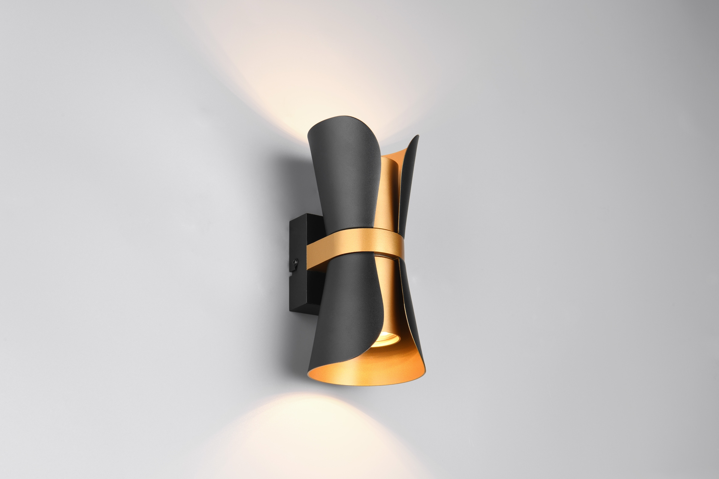 TRIO Leuchten Wandleuchte »COAT, up-and-down Wandlampe exkl 2x GU10 max 10W, zweifarbig« GU10 1 Stk. warmweiß - kaltweiß moderne Design Wandleuchte für wechselbare Leuchtmittel, 21cm hoch