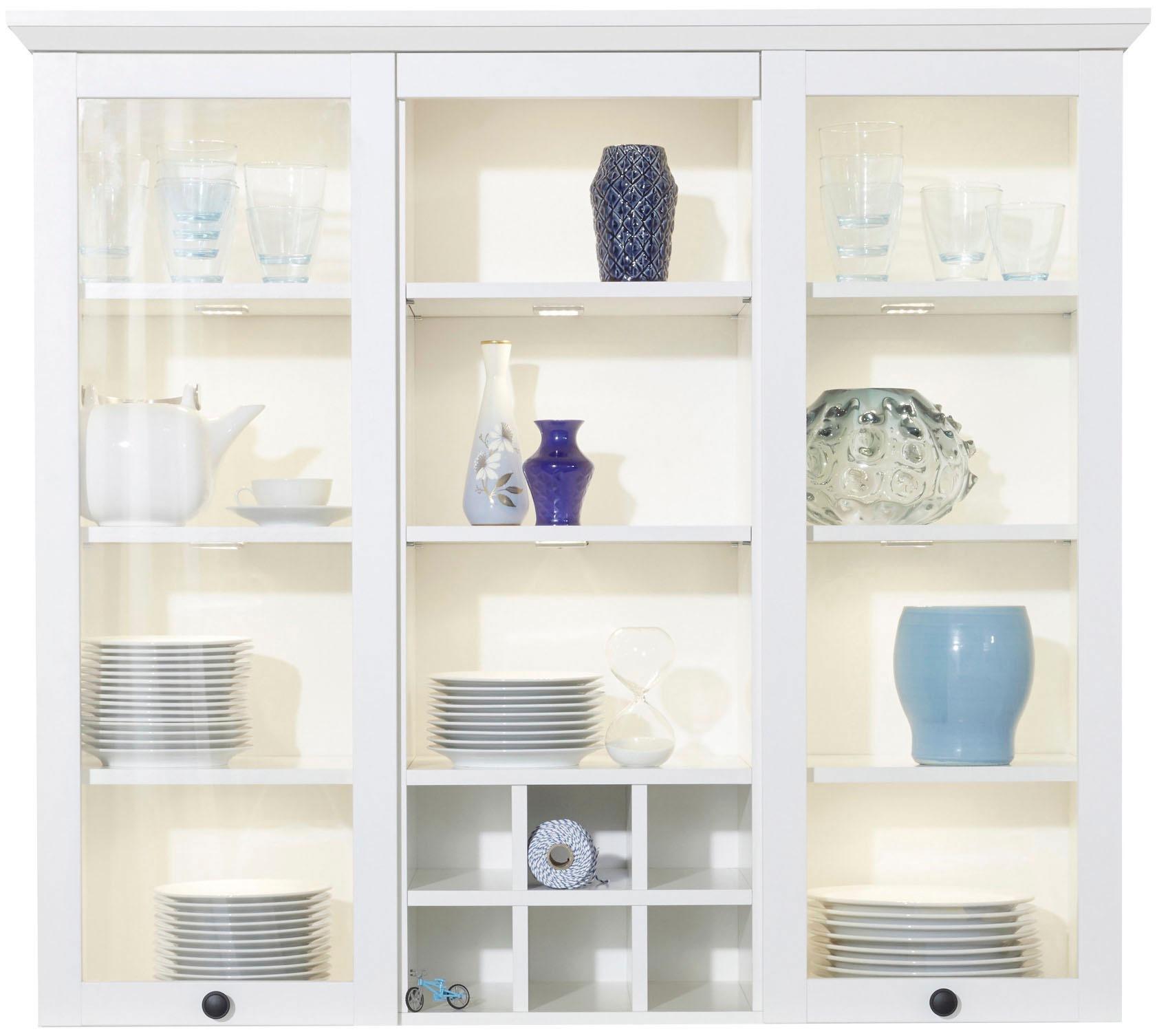 Home affaire Buffetaufsatz »Örebro« 1 Stk. tlg. Buffetaufsatz mit 2 Türen & 9 Fächern - (B/T/H) 119/36/106 cm