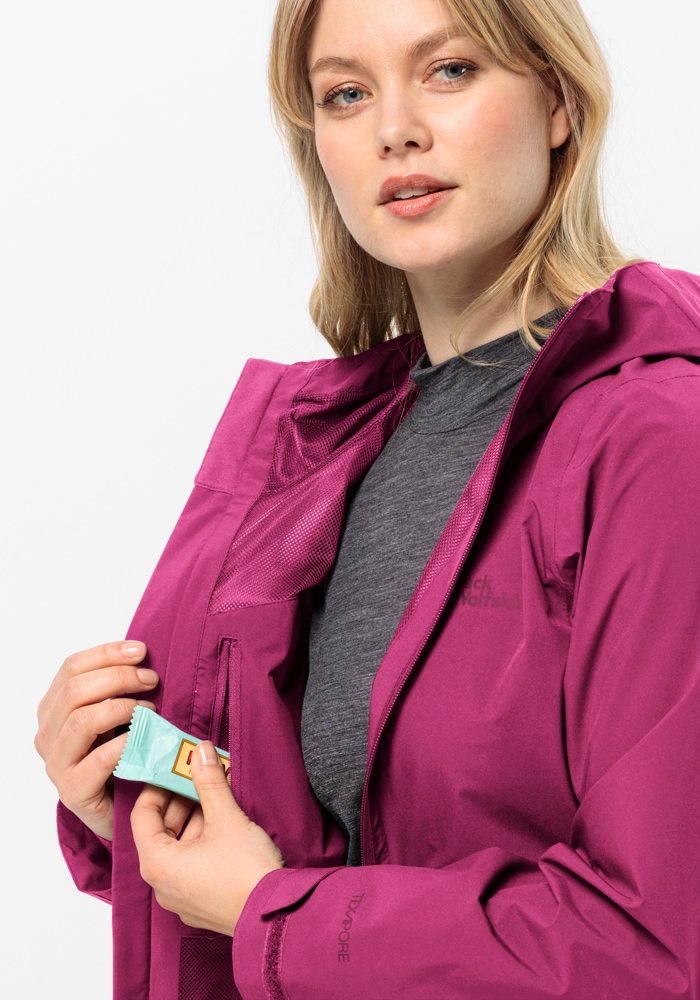 Jack Wolfskin Funktionsjacke »ROBURY 2L JKT W«, mit Kapuze