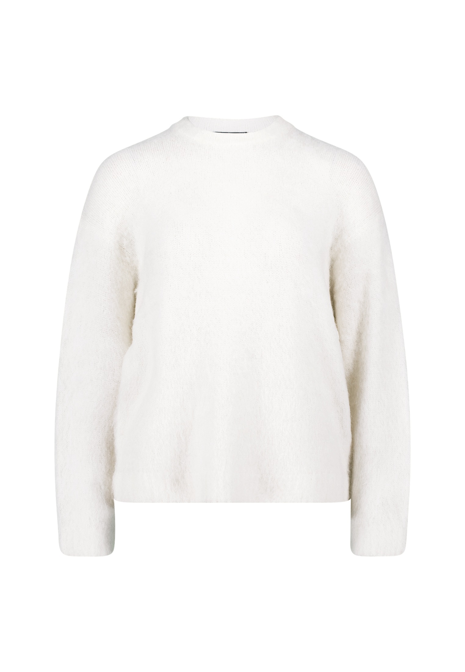 Zero Strickpullover "Damen Strickpullover mit Flaum" 1 Stk. tlg. Plain/ohne günstig online kaufen