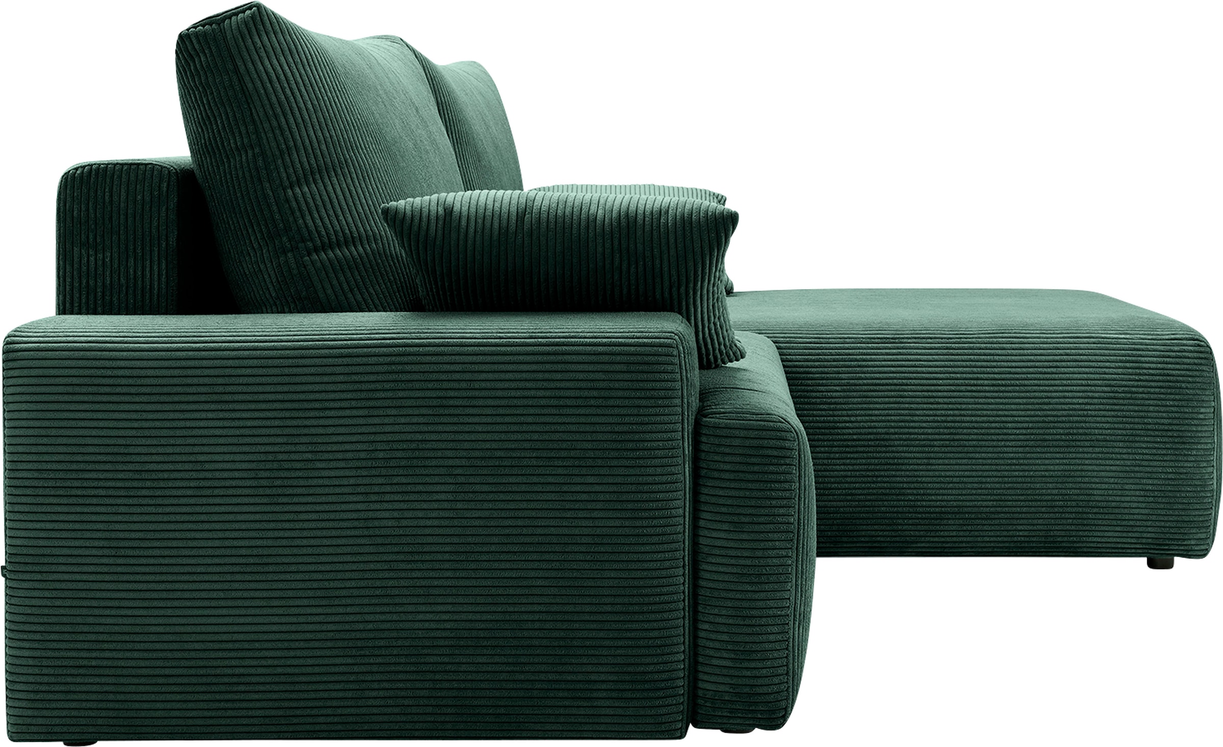 Ecksofa - in Cord-Farben verschiedenen kaufen exxpo Bettfunktion sofa fashion BAUR »Orinoko«, und | inklusive Bettkasten