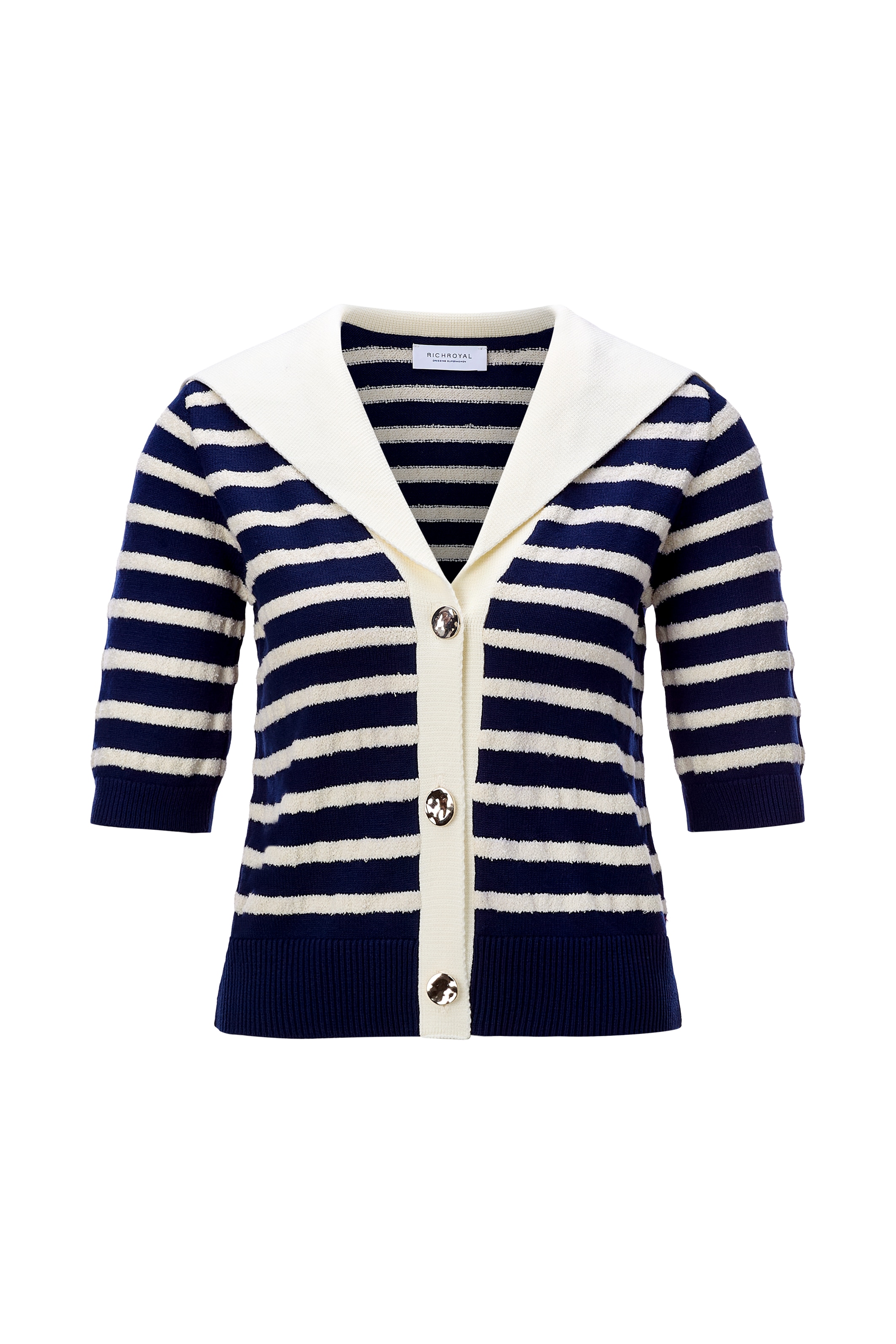 RICHROYAL Cardigan Regular fit mit Matrosenkragen