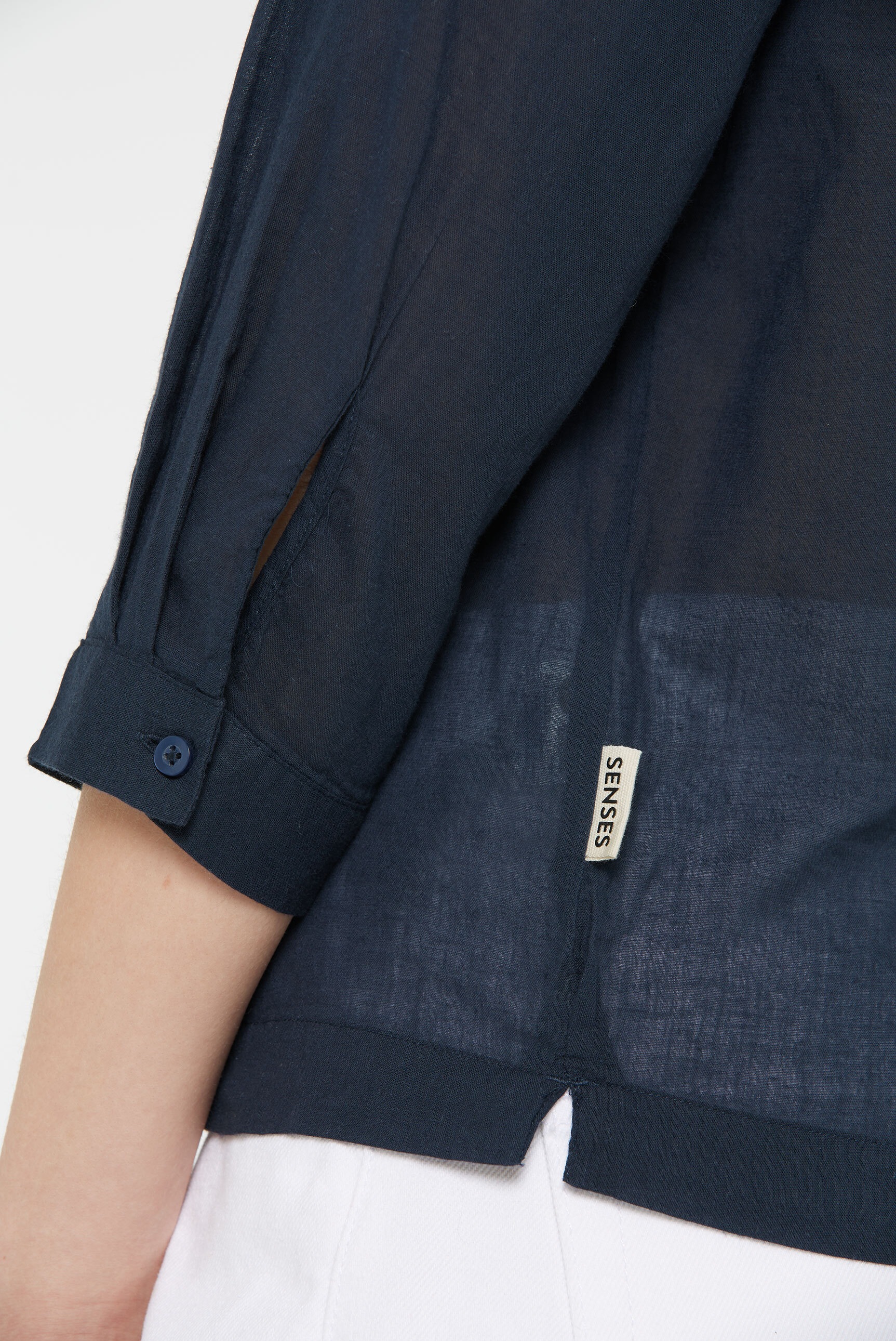 SENSES.THE LABEL Schlupfbluse, mit Tunika Ausschnitt
