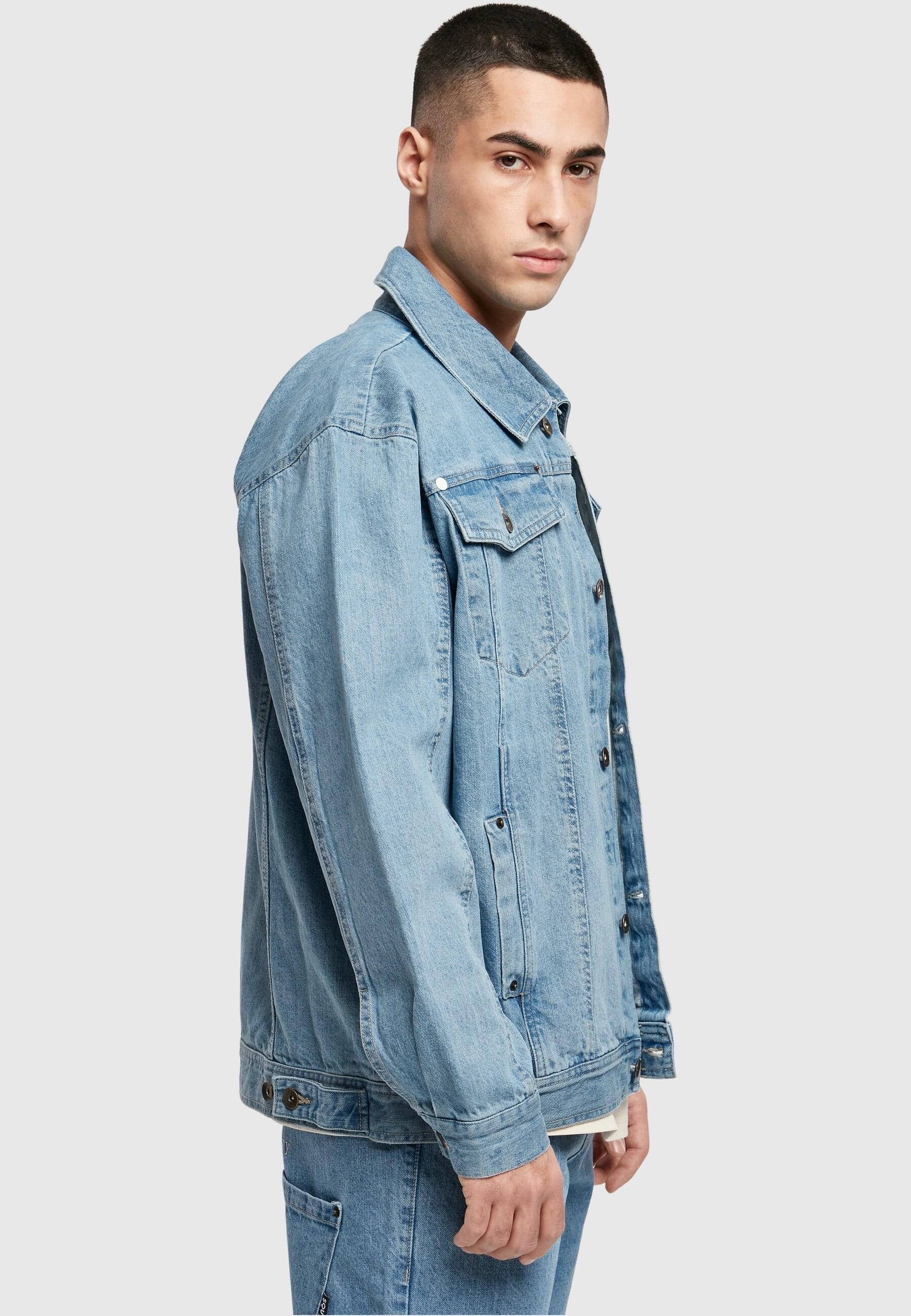 Southpole Allwetterjacke »Southpole Herren Southpole Script Denim Jacket«, (1 St.), ohne Kapuze