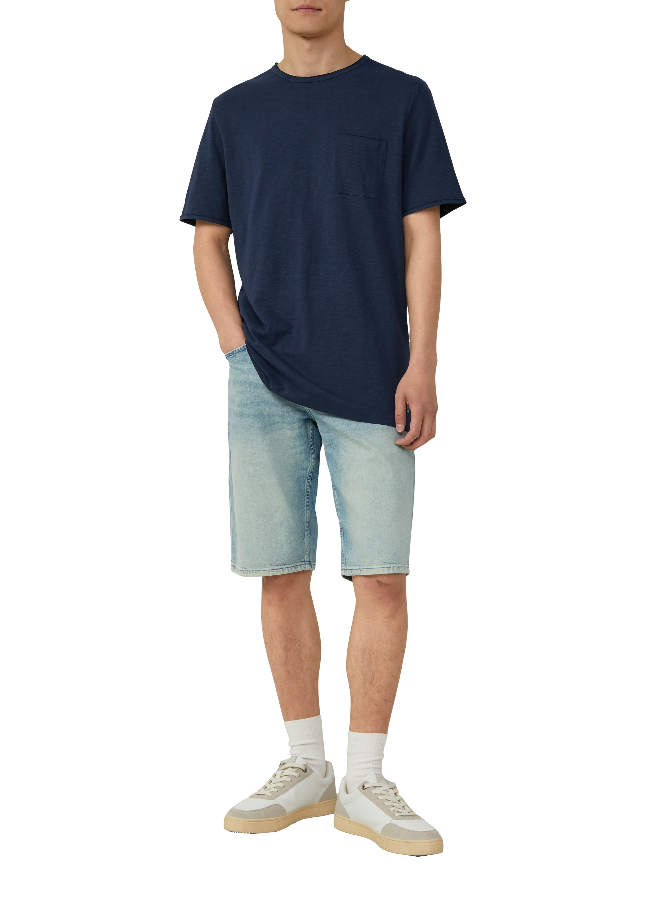 s.Oliver T-Shirt mit offenen Kanten günstig online kaufen