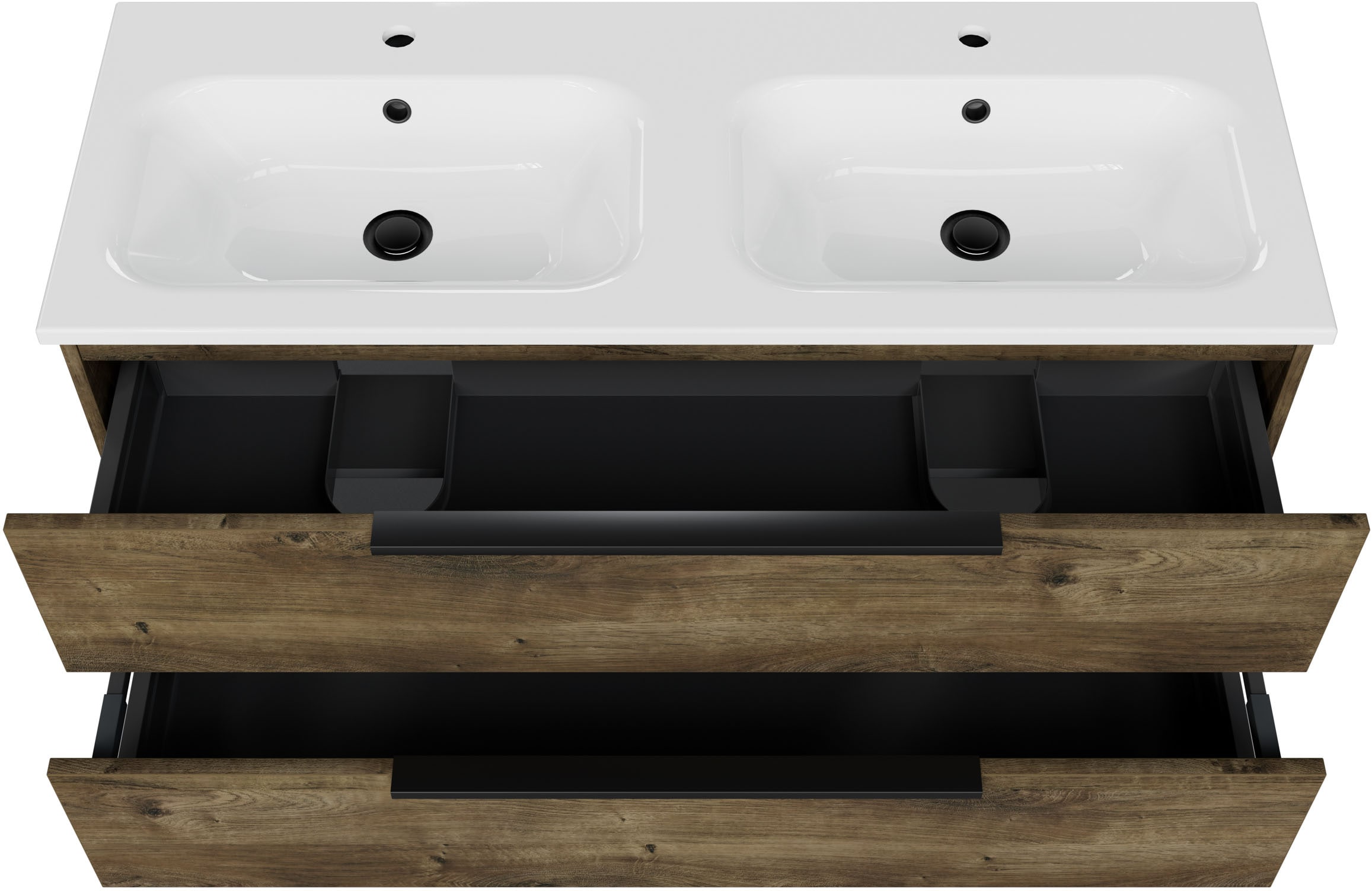 Saphir Badmöbel-Set »Mineralmarmor-Waschtisch mit Waschtischunterschrank« 2 Stk. tlg.