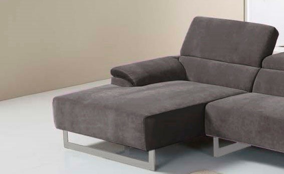 Egoitaliano Ecksofa »Malika, edel und bequem, Designsofa mit hochwertigen Bezügen, L-Form«, mit Recamiere, inkl. Kopfteilverstellung und chromfarbenen Metallfüßen