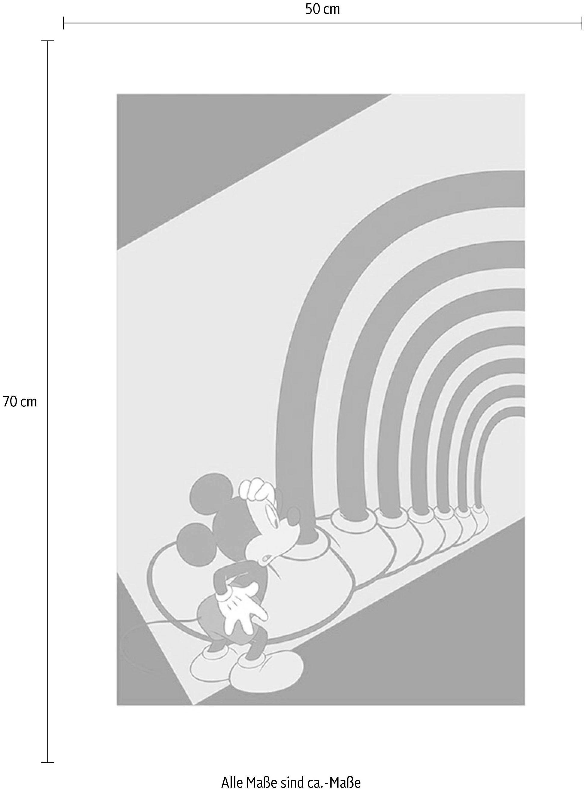 Komar Bild »Mickey Mouse Foot Tunnel«, Disney, (1 St.), Wandbild zur Dekoration im Kinderzimmer - ohne Rahmen