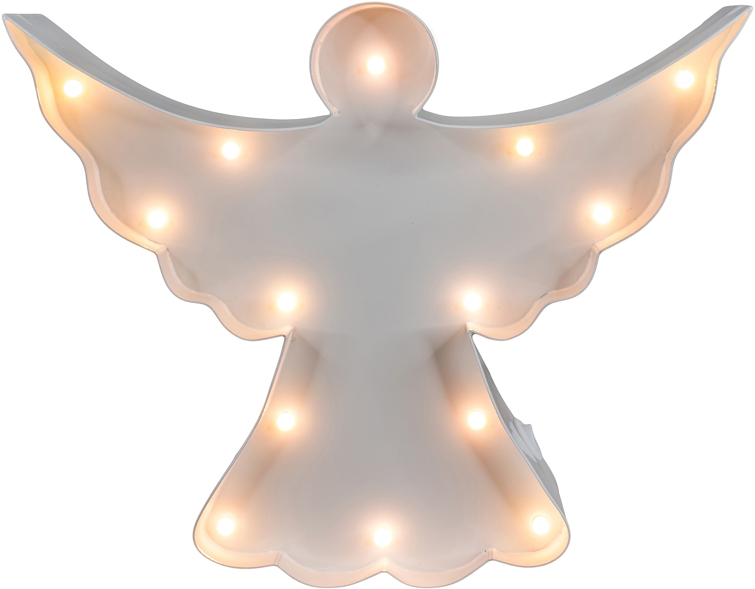 MARQUEE LIGHTS LED Dekolicht »Angel«, 14 flammig, Leuchtmittel LED-Modul | LED fest integriert, Wandlampe, Tischlampe Angel mit 14 festverbauten LEDs - 23x19 cm